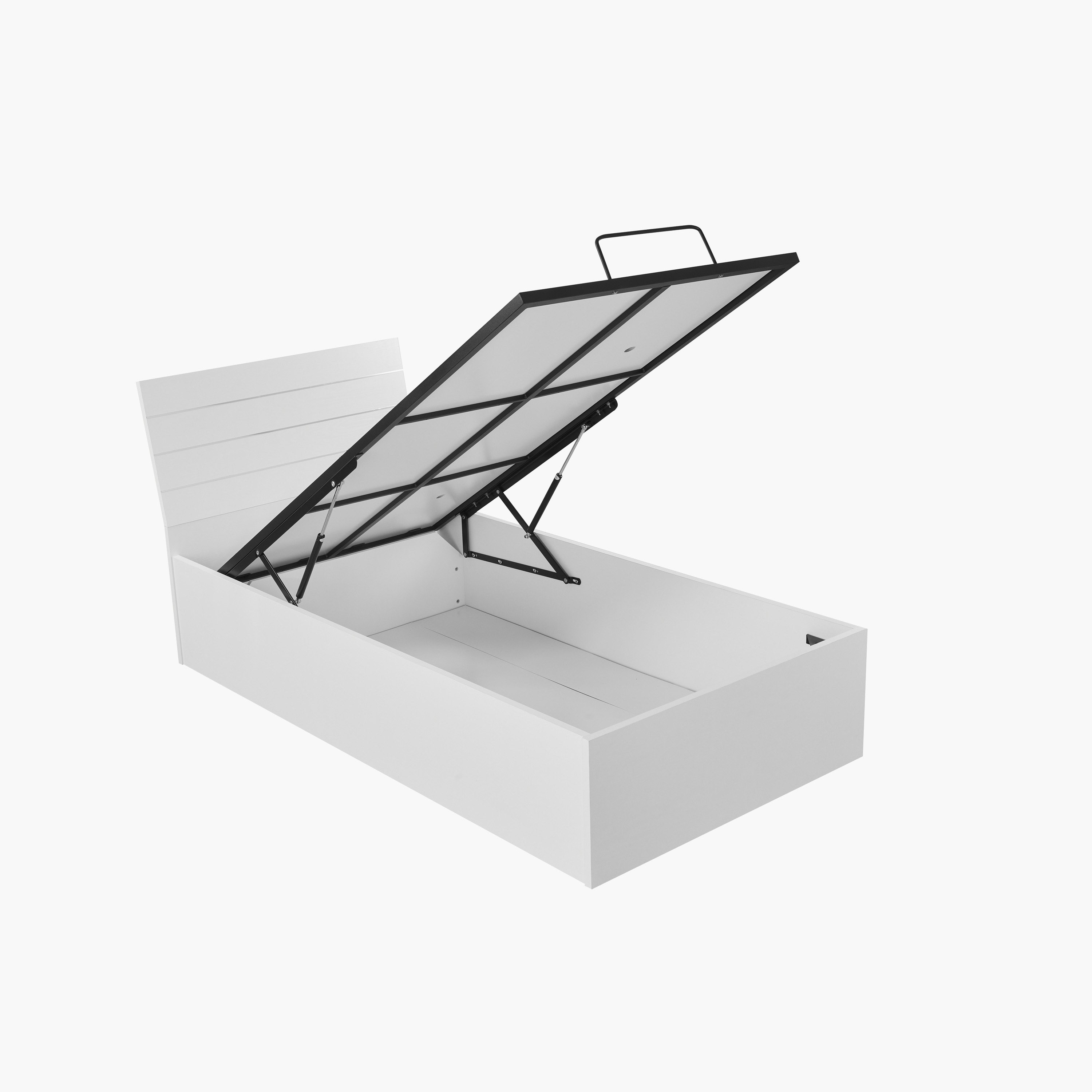Frankfurt Hydraulic Storage Single Bed - 100x200 cm-hbxfurniture-bedsandbedsets-beds-single-image-3