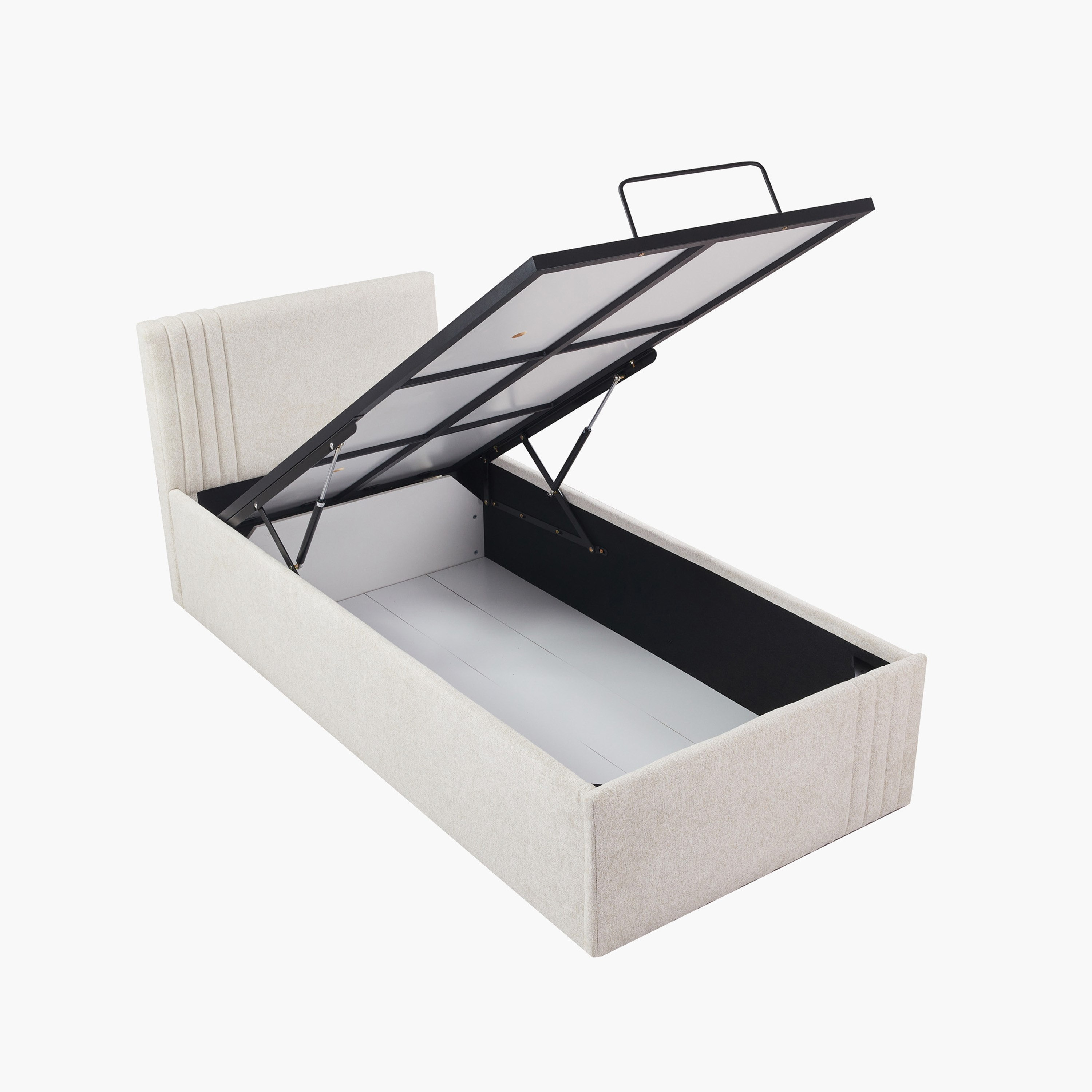 Frankfurt NXT Upholstered Hydraulic Storage Bed - 90x200 cm-hbxkidsandyouth-bedsandbedsets-beds-single-image-2