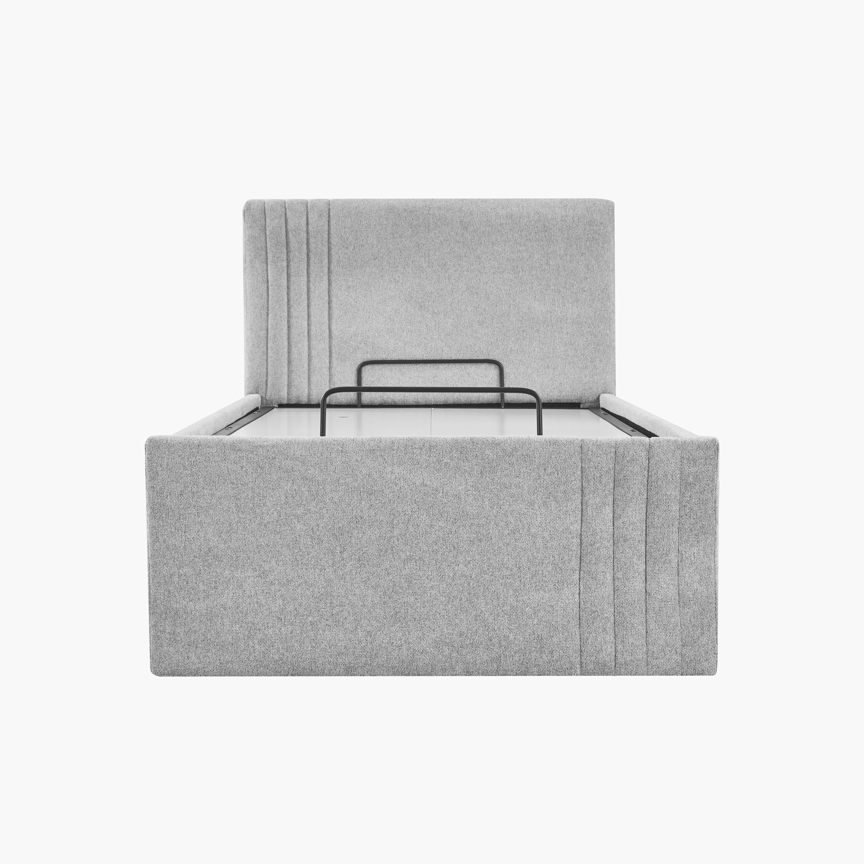 Frankfurt NXT Upholstered Hydraulic Storage Single Bed - 90x200 cm-hbxkidsandyouth-bedsandbedsets-beds-single-image-2
