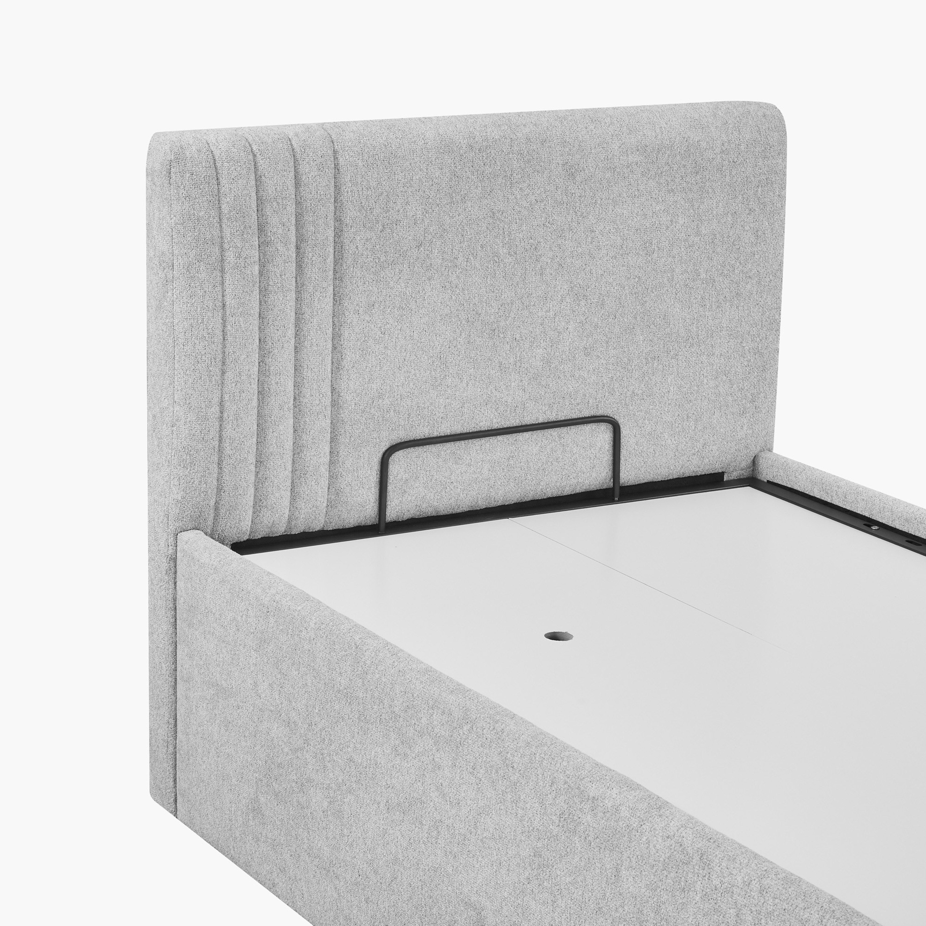 Frankfurt NXT Upholstered Hydraulic Storage Single Bed - 90x200 cm-hbxkidsandyouth-bedsandbedsets-beds-single-image-7