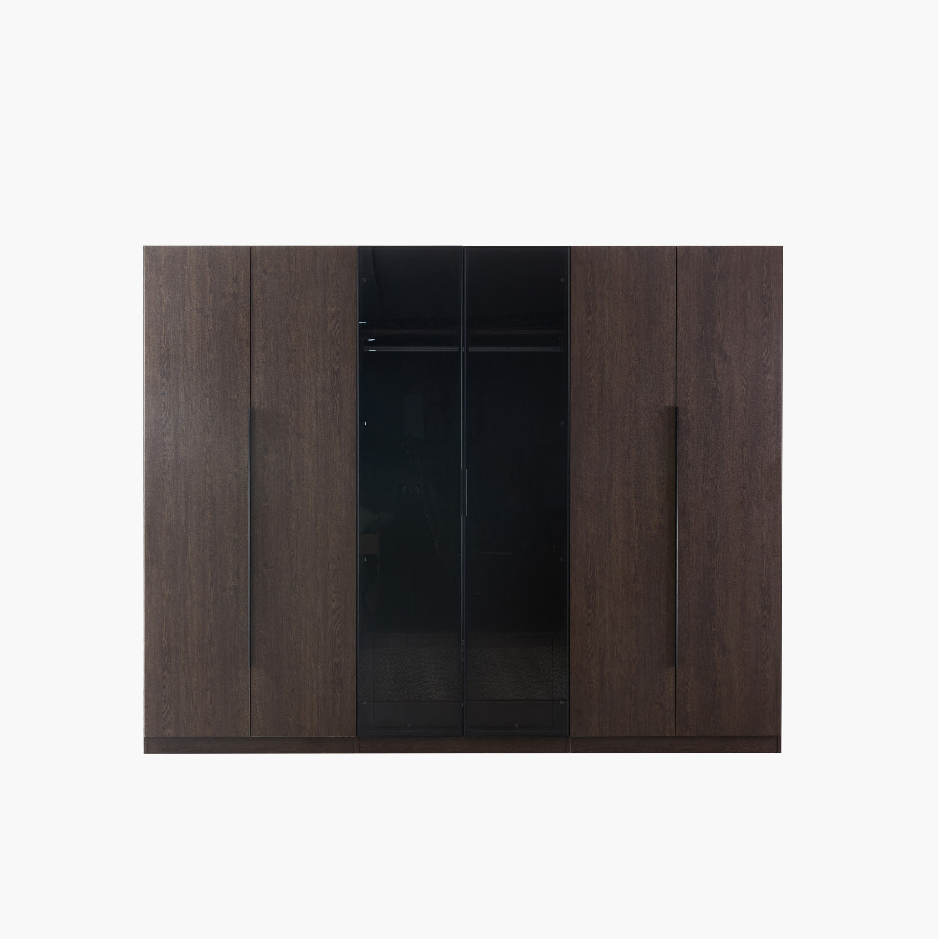 خزانة ملابس ذكية 6 أبواب بزجاج شفاف ودرجين من لومباردي-hbxfurniture-wardrobes-image-10
