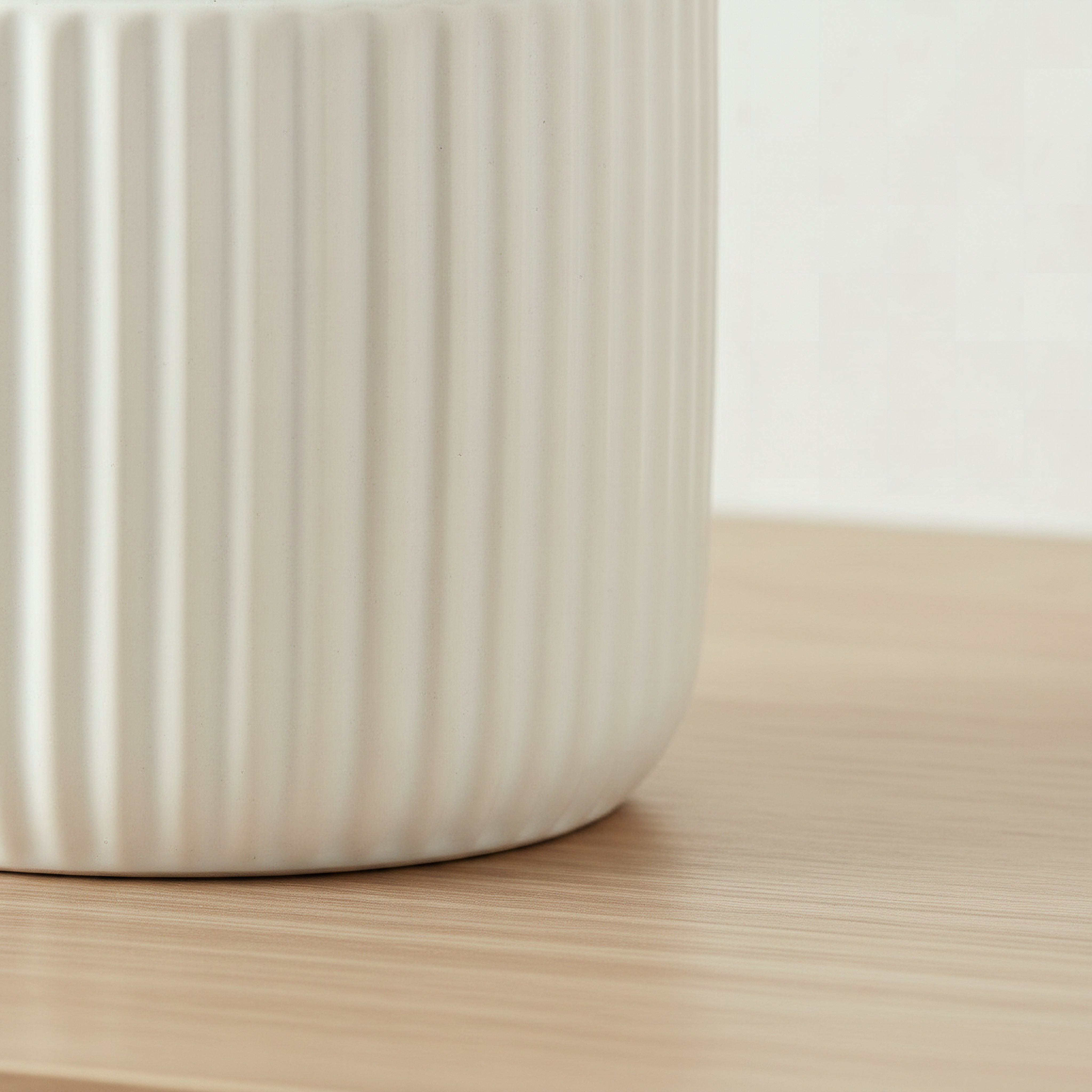 Sansa Siera Ribbed Ceramic Planter - 13x13x11 cm-hbxhomeware-hbxdecorandfurnishings-image-3