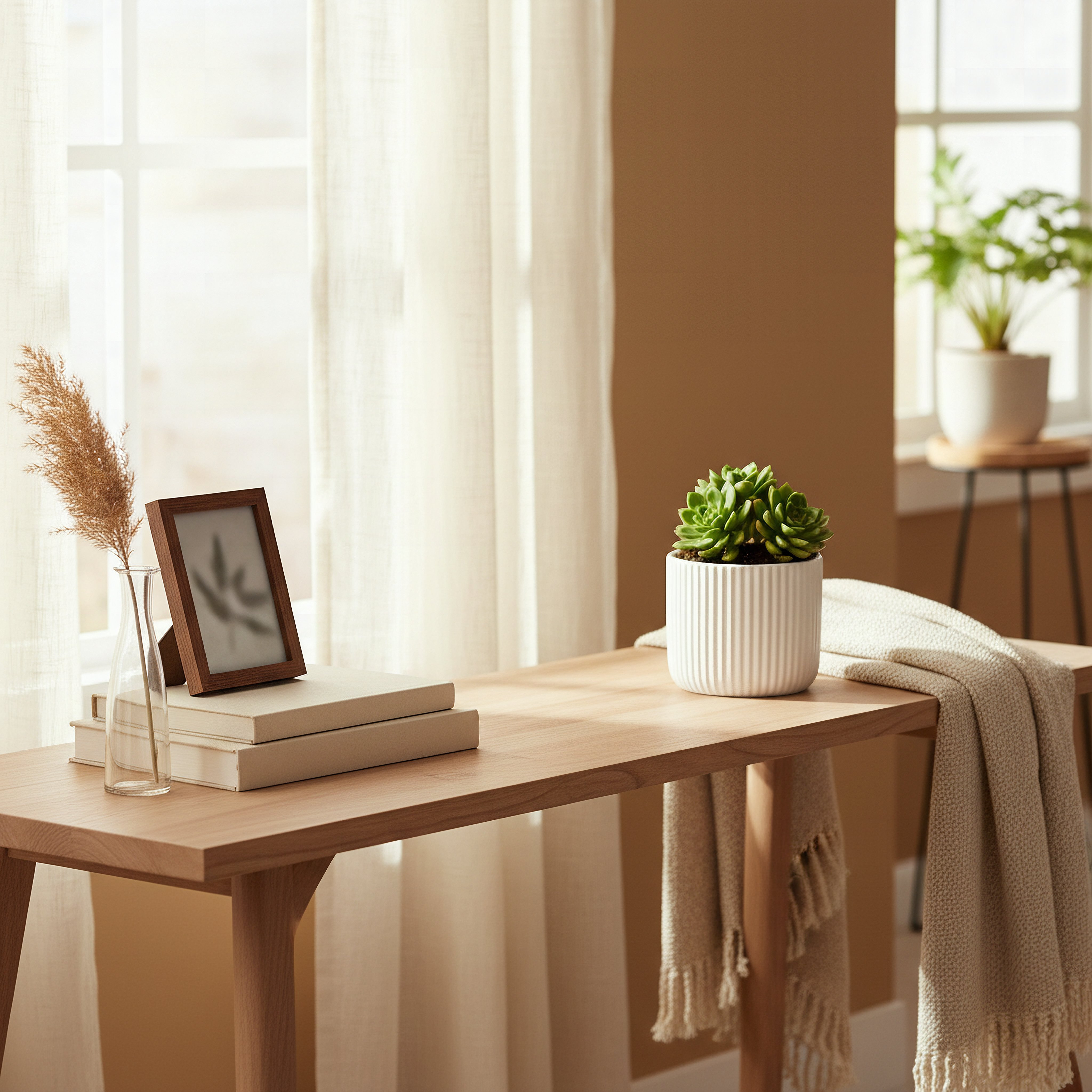 Sansa Siera Ribbed Ceramic Planter - 13x13x11 cm-hbxhomeware-hbxdecorandfurnishings-image-5