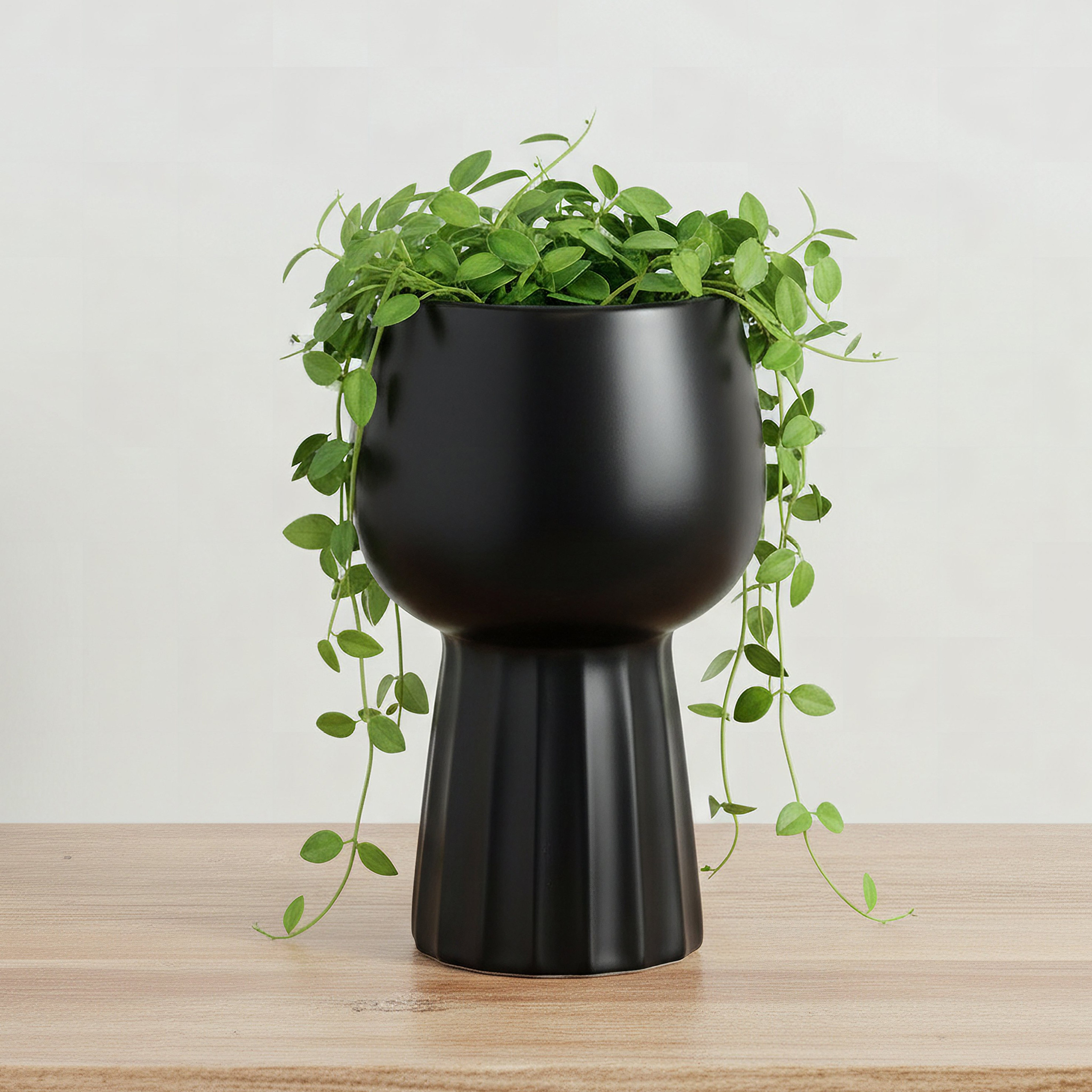 Sansa Siera Ceramic Planter - 10.5x10.5x18 cm-hbxhomeware-hbxdecorandfurnishings-image-1