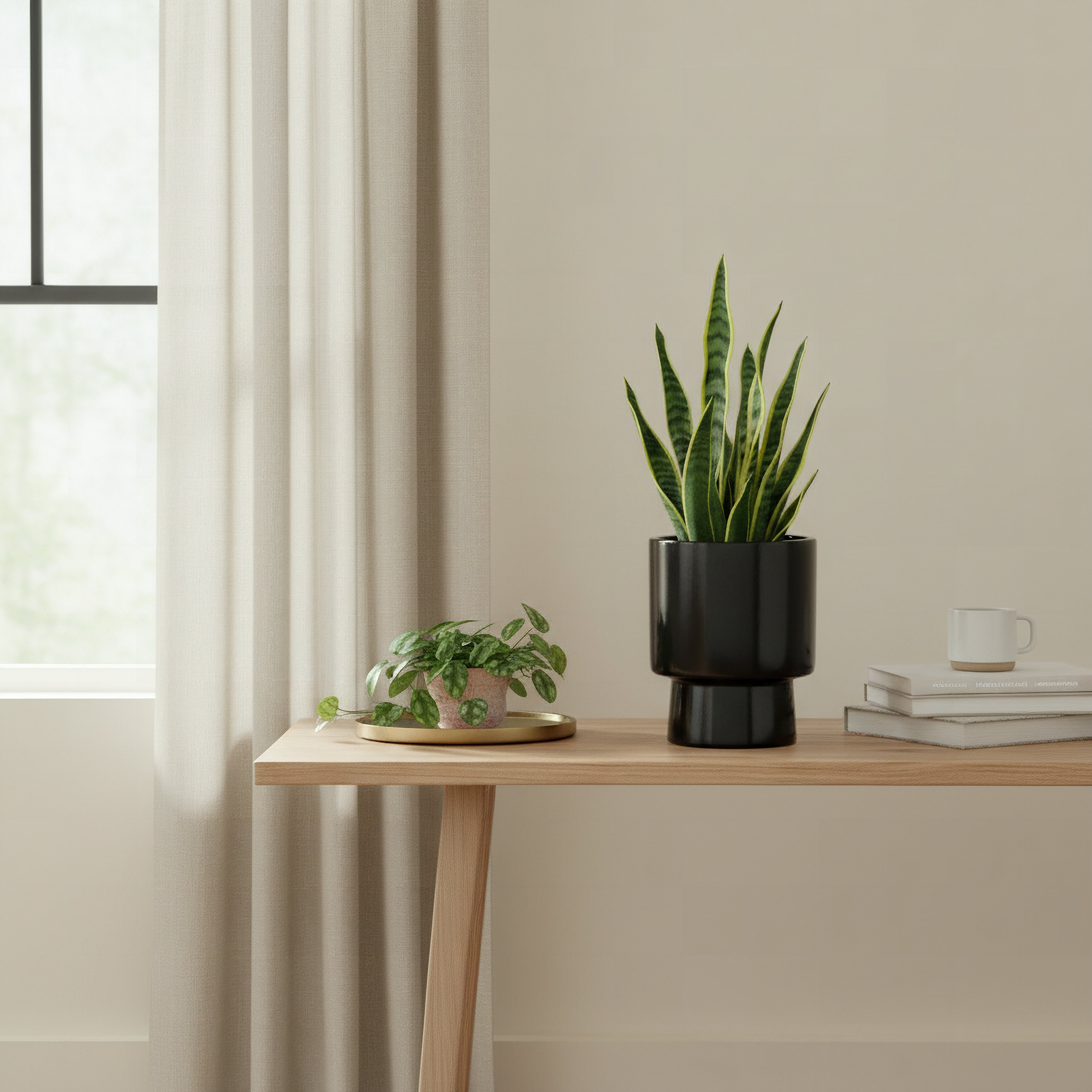 Sansa Siera Ceramic Planter - 15x15x19 cm-hbxhomeware-hbxdecorandfurnishings-image-3