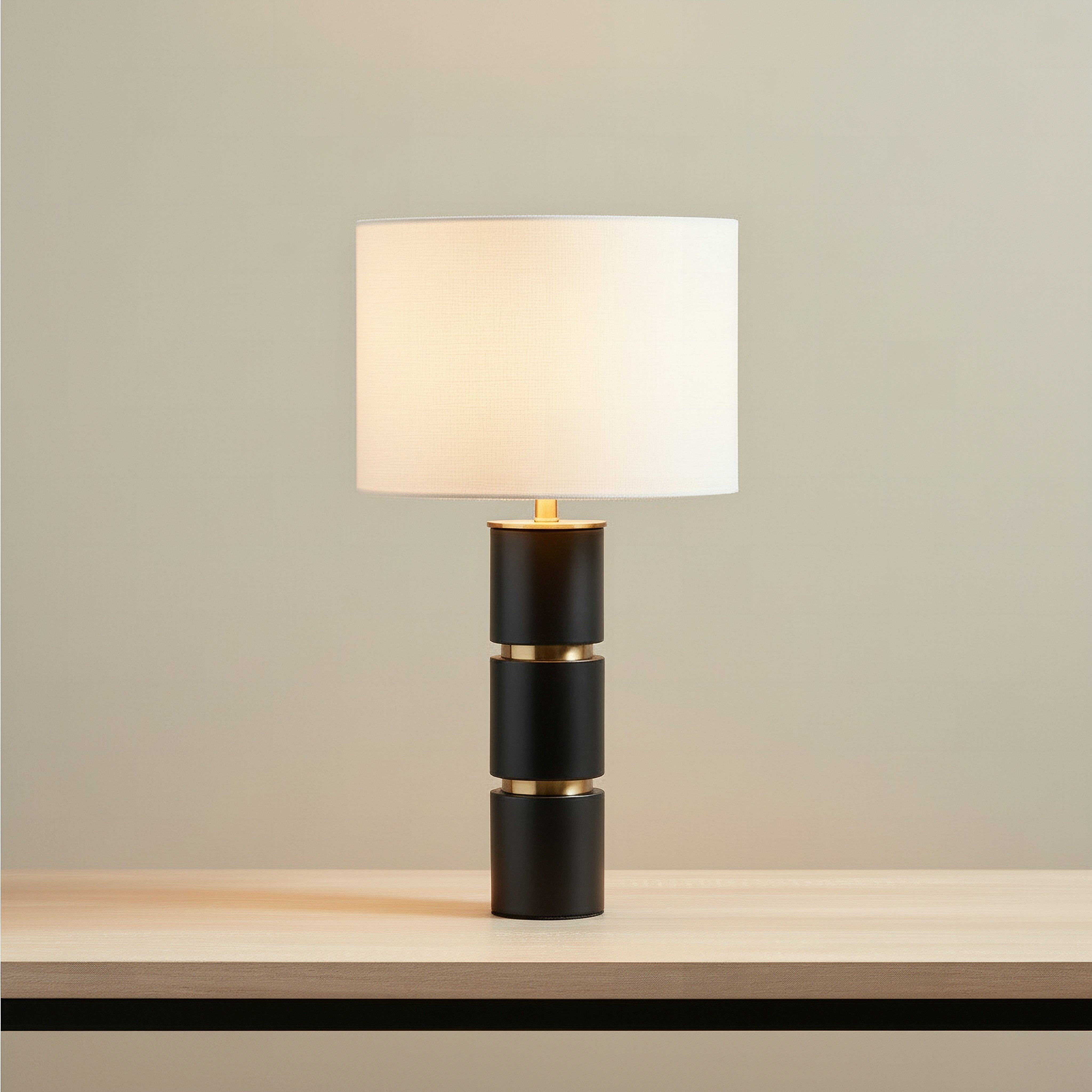 مصباح أرضية معدن بغطاء كتان من بيرمر - 34x59 سم-hbxbedroom-lighting-tablelamps-image-2