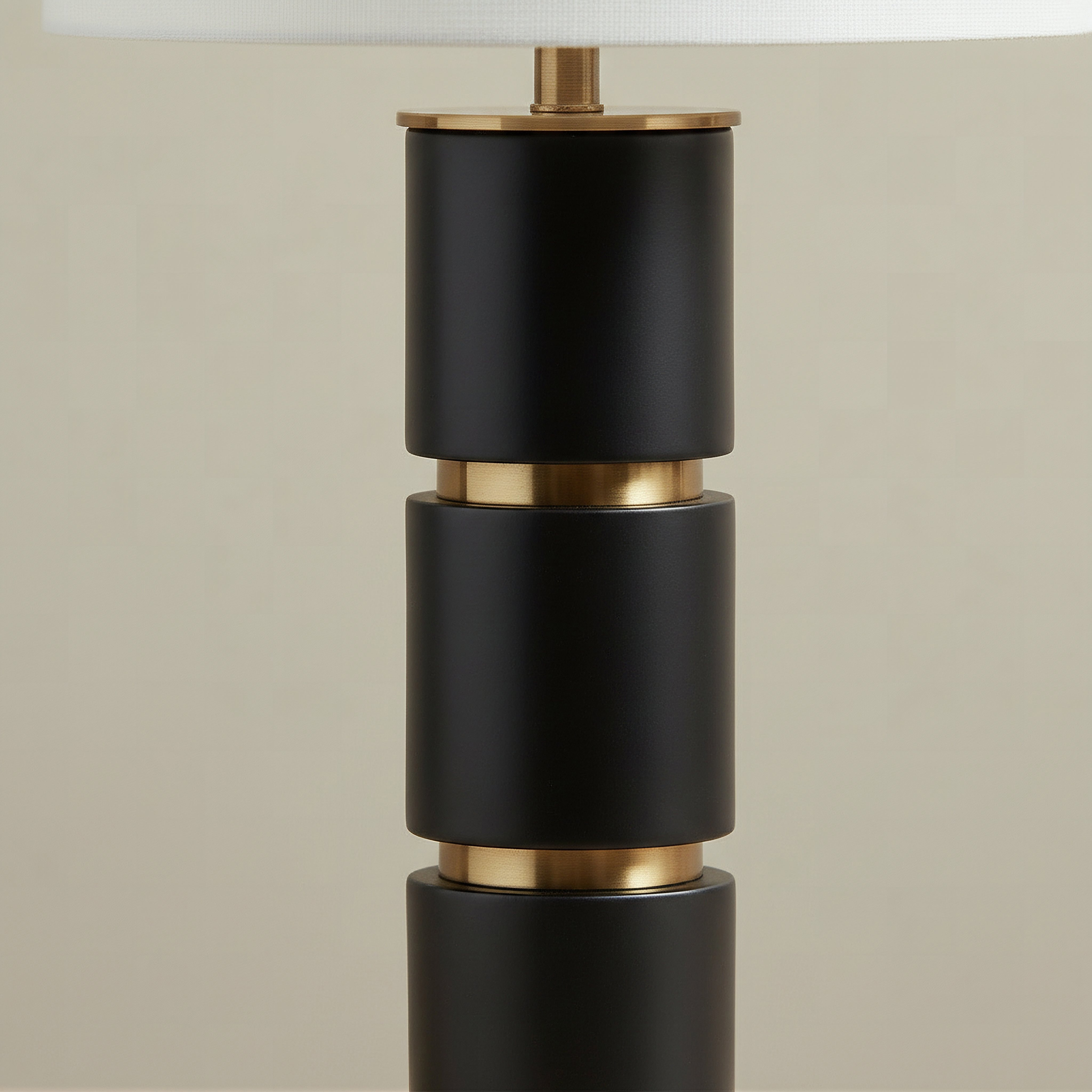 مصباح أرضية معدن بغطاء كتان من بيرمر - 34x59 سم-hbxbedroom-lighting-tablelamps-image-4