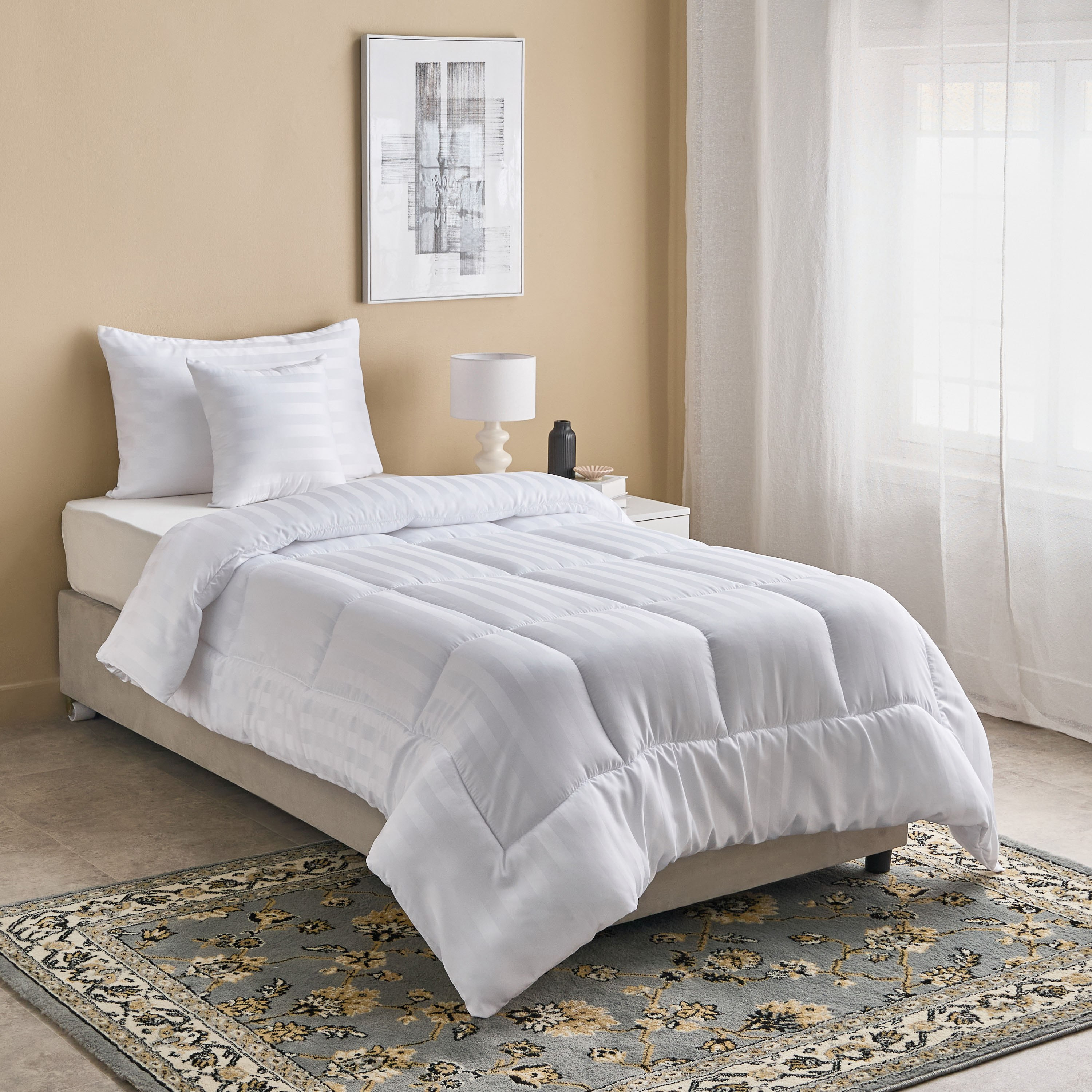 طقم لحاف توين من الألياف الدقيقة بخطوط ستان 3 قطع من ستانفورد - 160x220 سم-hbxhomeware-hbxdecorandfurnishings-image-7