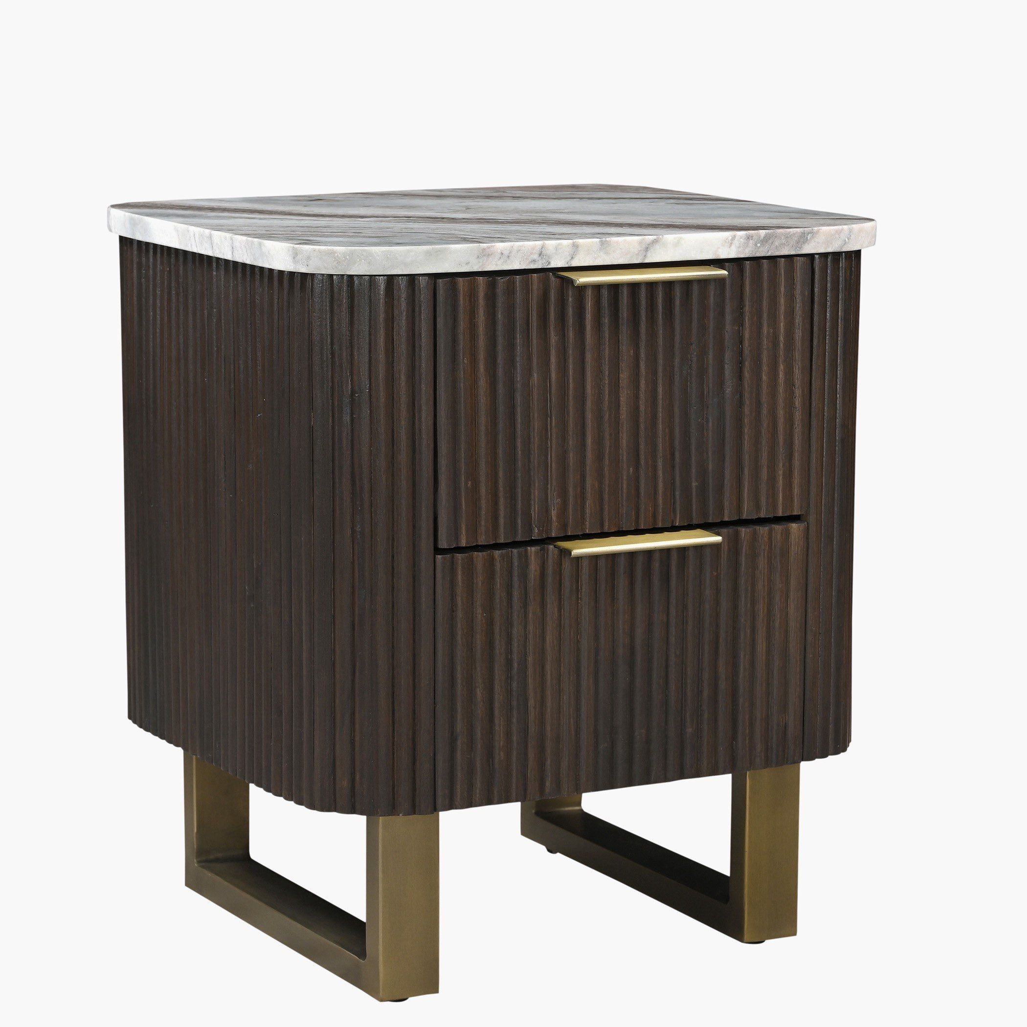 طاولة سرير جانبية بدرجين من الخشب الصلب مع سطح رخام أصلي من كافون فابيو-hbxfurniture-bedroom-nightstands-image-6