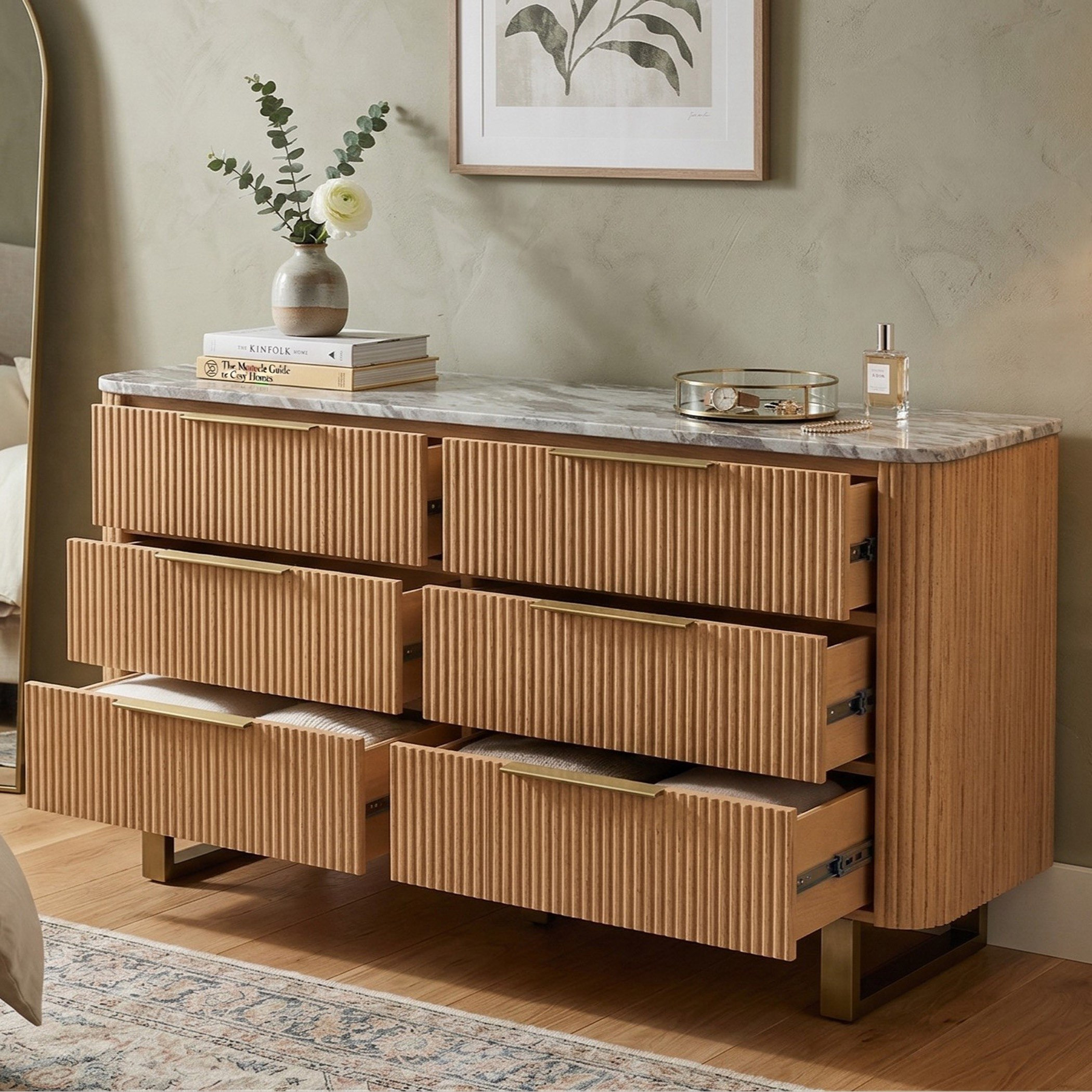 Cavon Fabio 6-Drawer Genuine Marble Top Solid Wood Dresser without Mirror-PROMO_HB_UAE_THRESHOLD_Furniture_020426-image-2