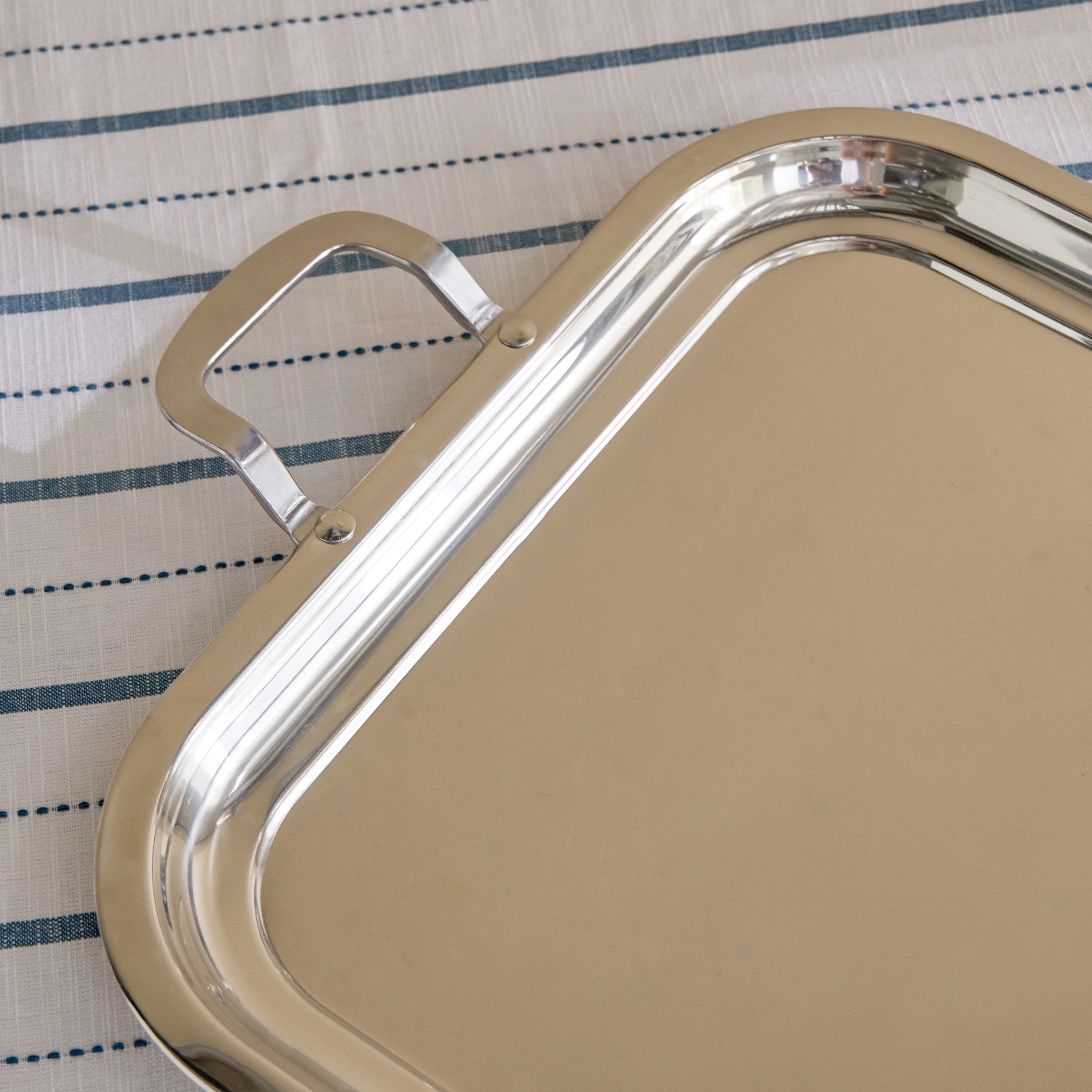 صينية تقديم فاخرة ستانلس ستيل من شاين - 52.5×38 سم-hbxdecorandfurnishings-tabletop-serveware-image-3