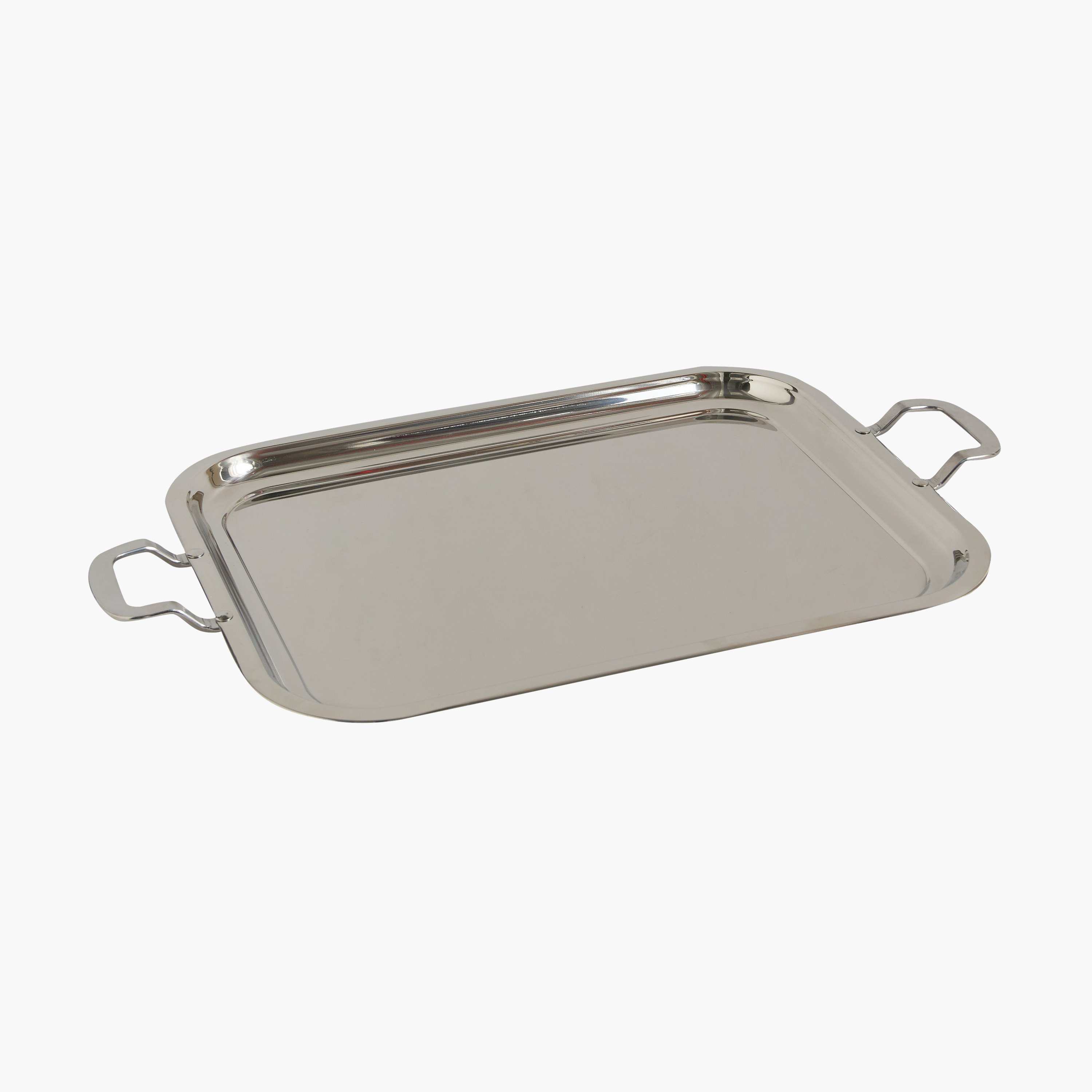 صينية تقديم فاخرة ستانلس ستيل من شاين - 52.5×38 سم-hbxdecorandfurnishings-tabletop-serveware-image-5