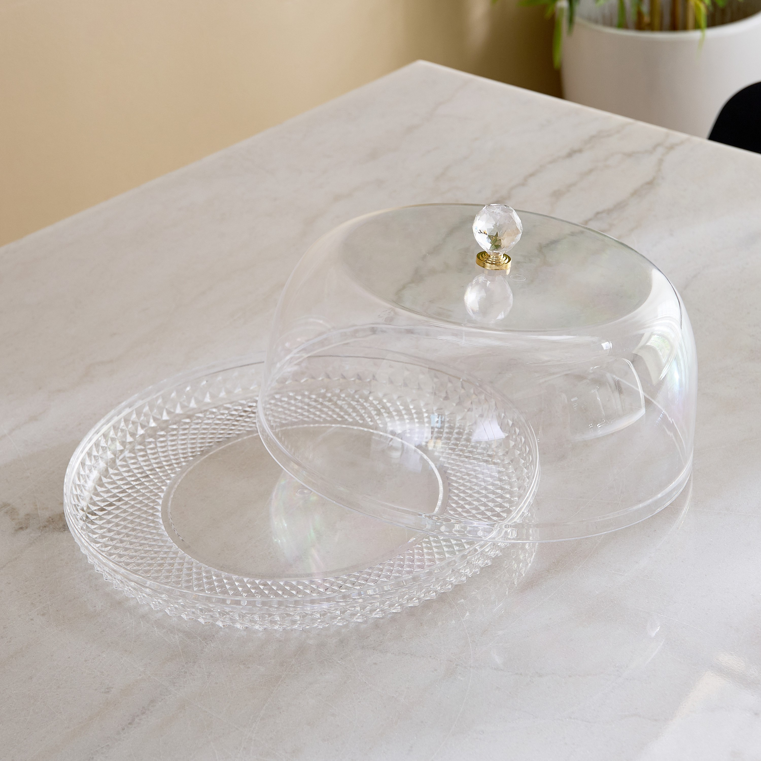 Atlanta Cake Dome - 33x33x19 cm-hbxdecorandfurnishings-tabletop-serveware-image-3