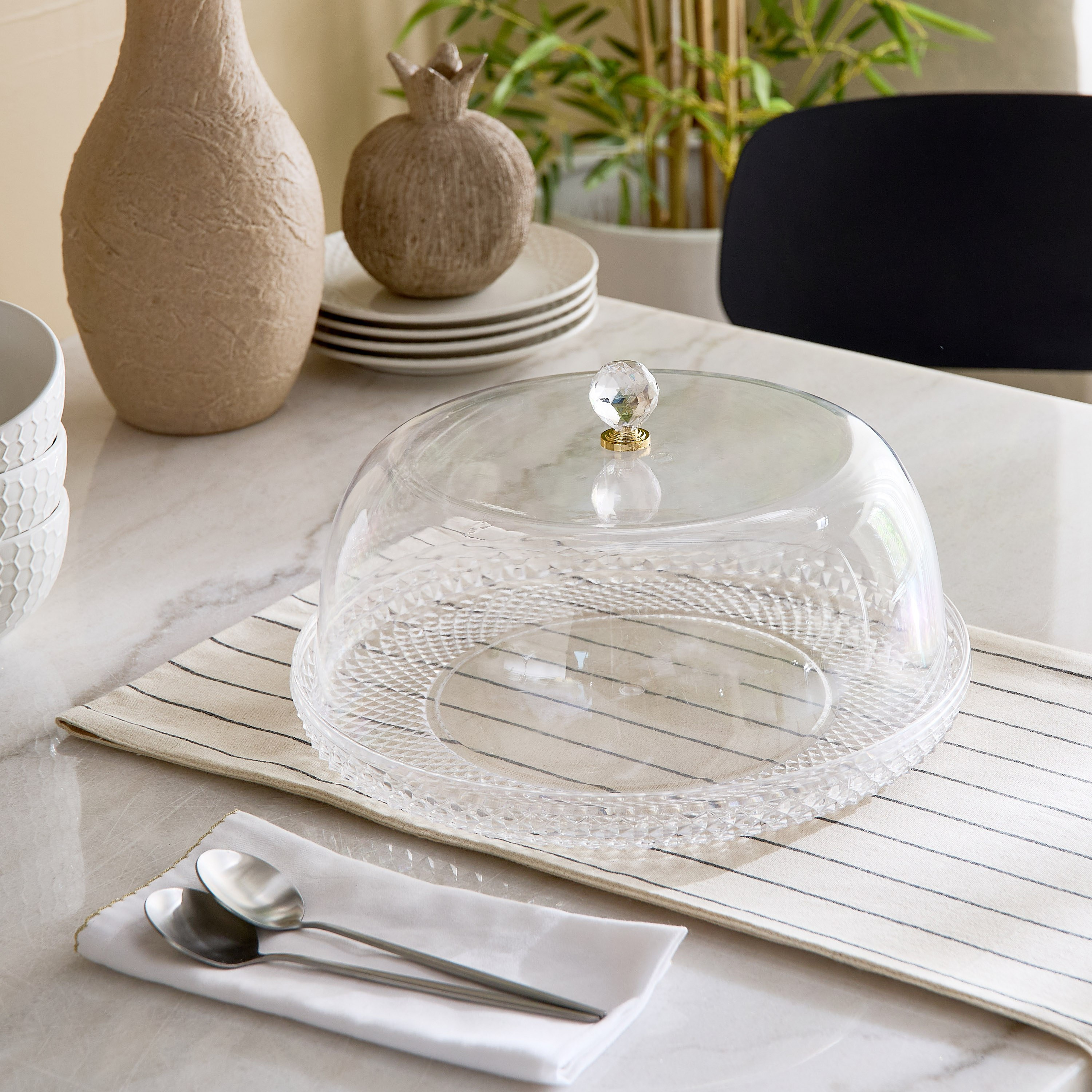 Atlanta Cake Dome - 33x33x19 cm-hbxdecorandfurnishings-tabletop-serveware-image-5