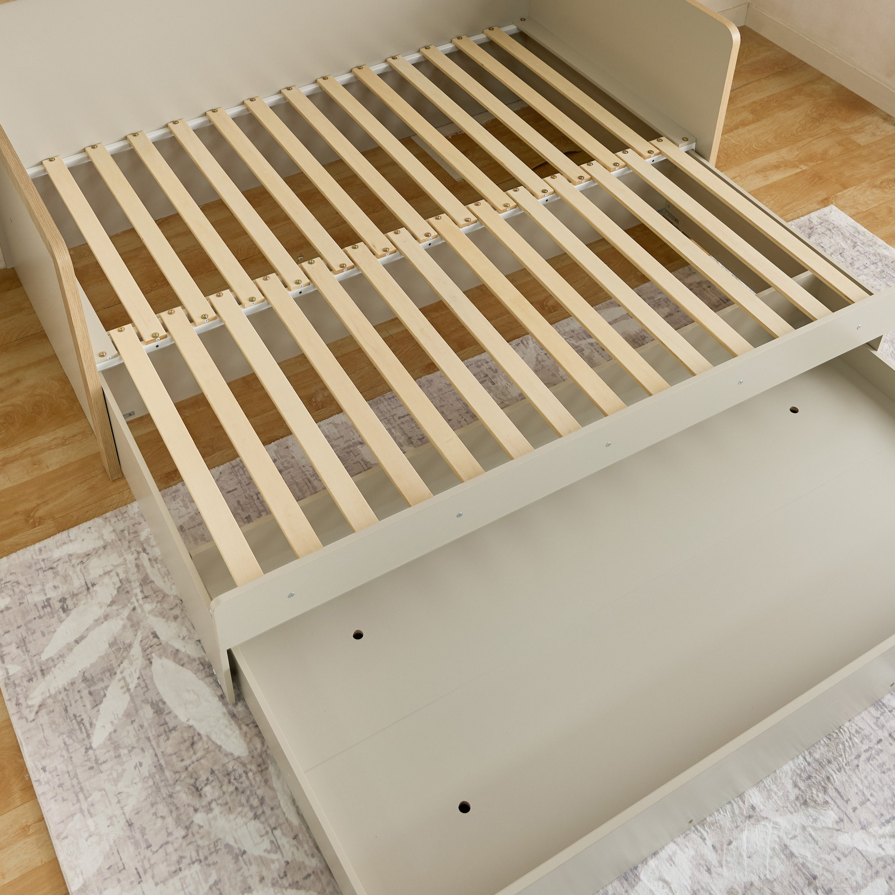 Movo Vasto Extendable Day Bed with Pullout and Drawer - 90-180x200 cm and 90x190 cm-hbxfurniture-bedsandbedsets-daybeds-image-8