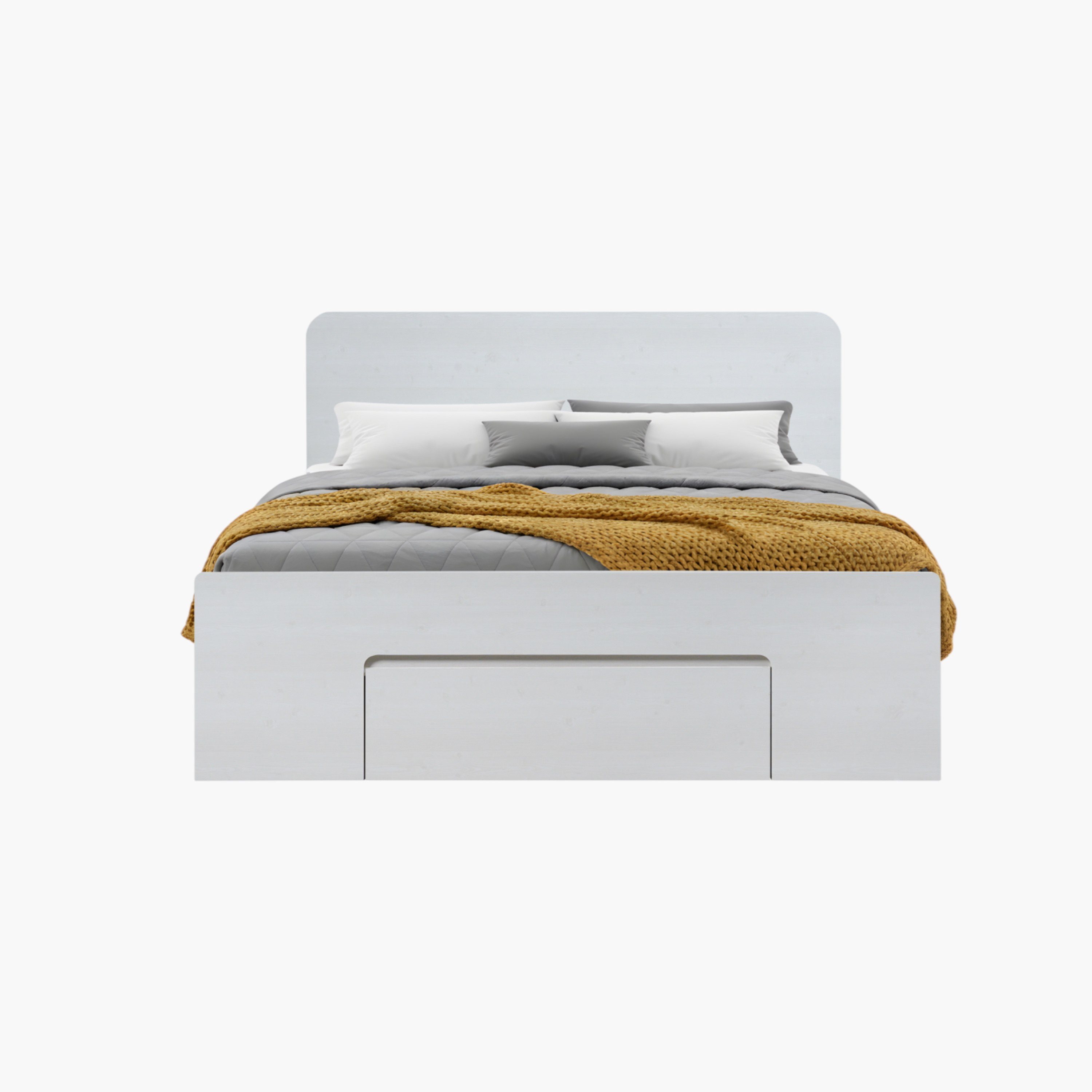 Movo Cervo Queen Bed with 3 Drawers - 160x200 cm-hbxbedroom-bedsandbedsets-beds-queen-image-3