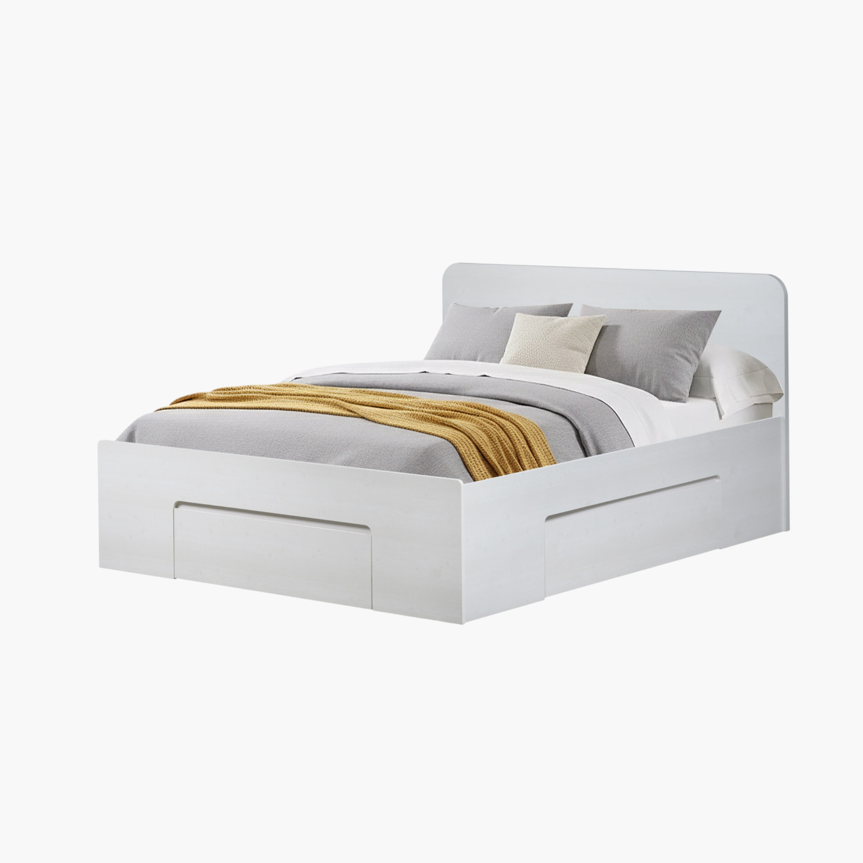 Movo Cervo Queen Bed with 3 Drawers - 160x200 cm-hbxbedroom-bedsandbedsets-beds-queen-image-5