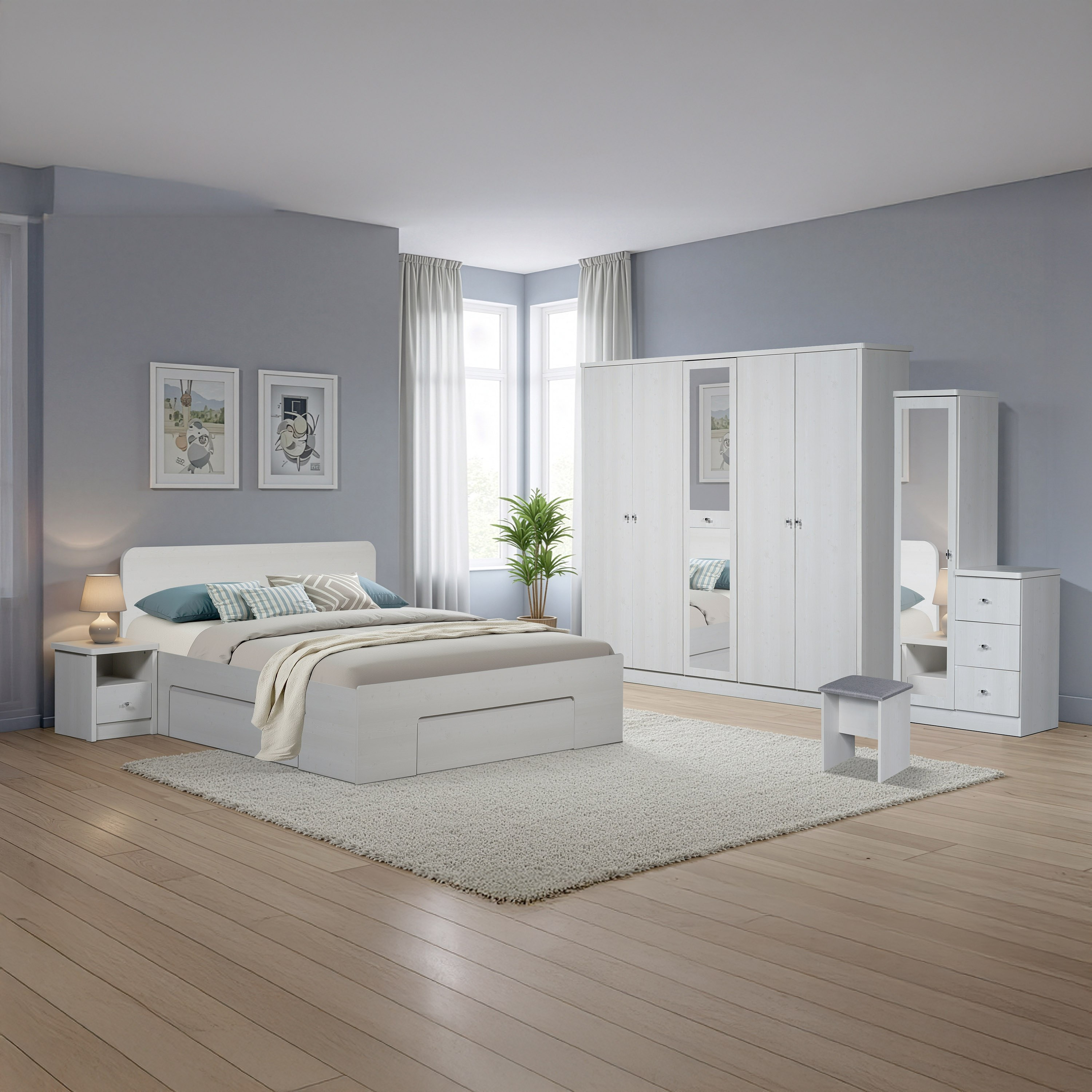 Movo Cervo King Bed with 3 Drawers - 180x200 cm-PROMO_HB_UAE_HBX10_250526-image-7