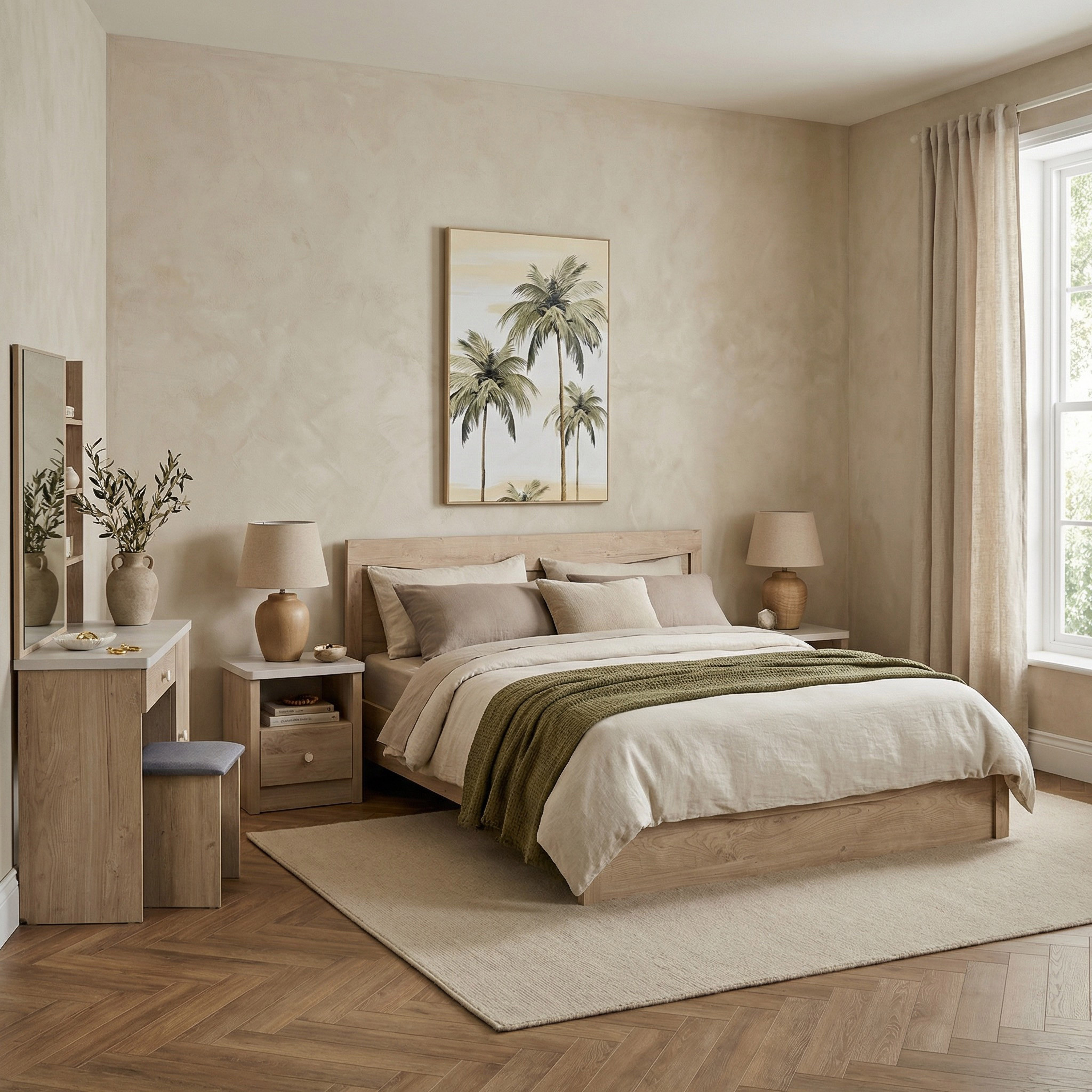 Movo Crescent NXT 6-Piece King Bedroom Set - 180x200 cm-hbxbedroom-bedsandbedsets-bedroomsets-king-image-1