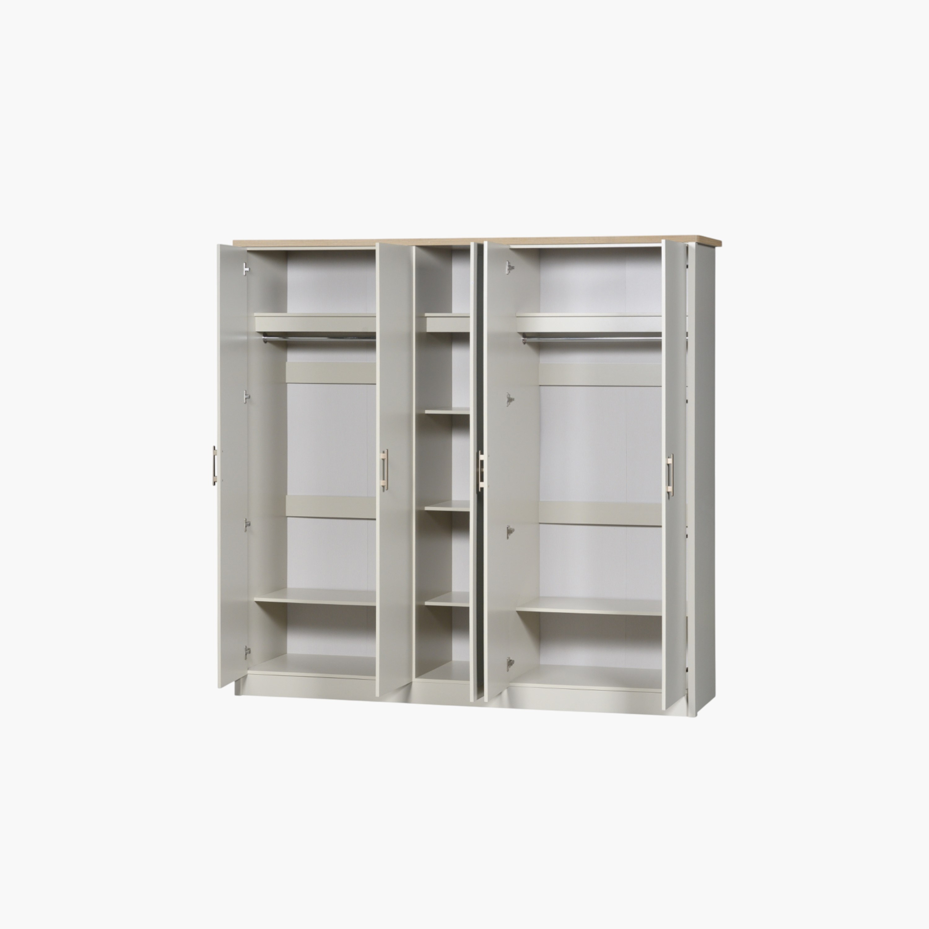 Movo Vasto 5-Door Wardrobe with Mirror-hbxfurniture-wardrobes-image-4
