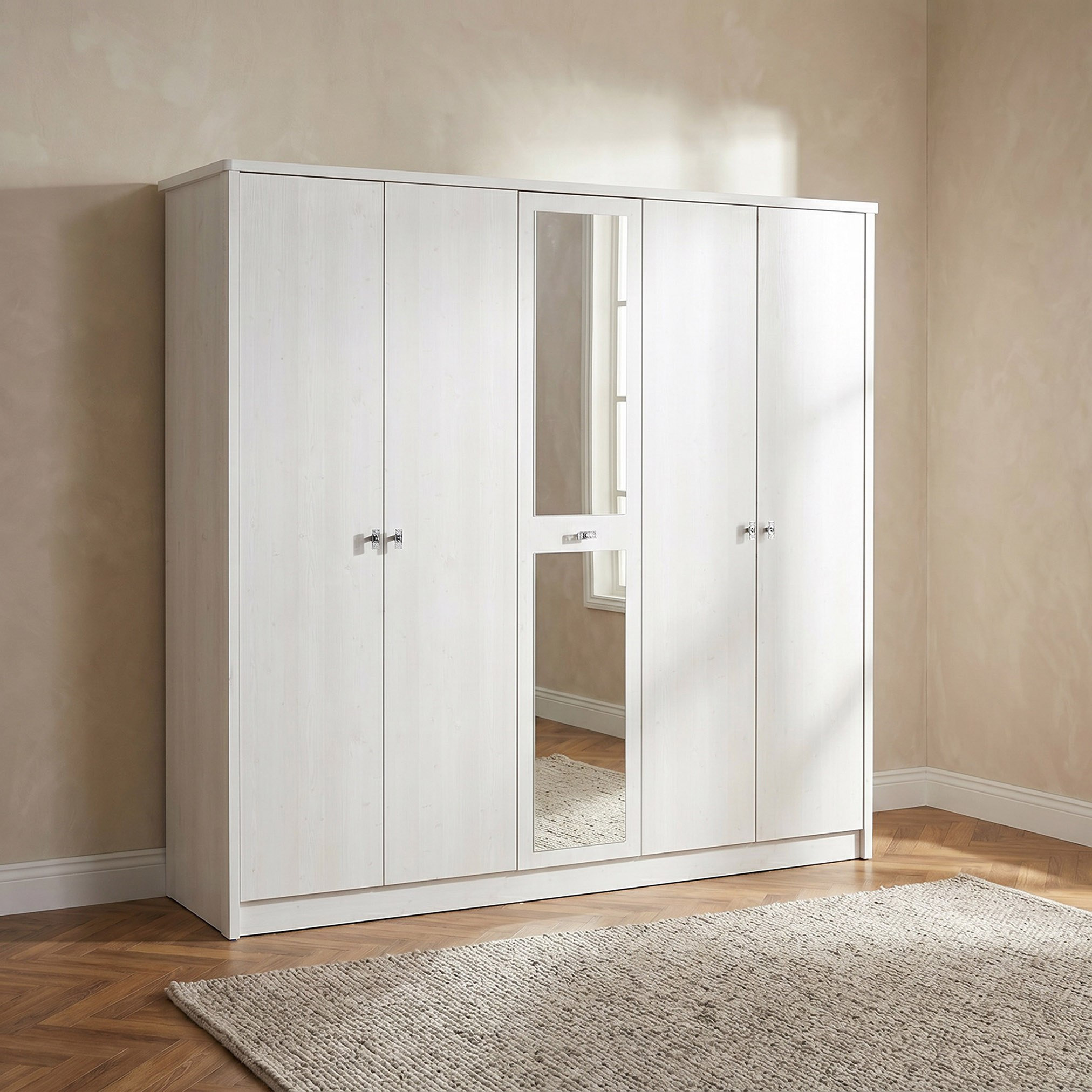 Movo Cervo 5-Door Wardrobe-hbxfurniture-wardrobes-image-1