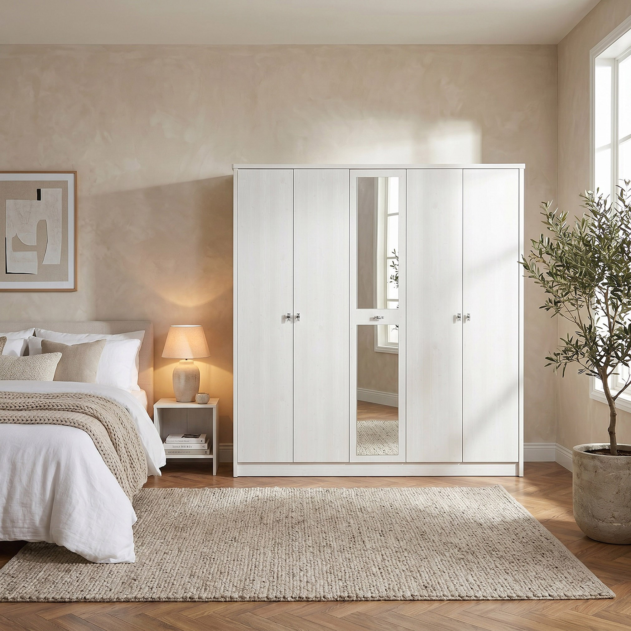 Movo Cervo 5-Door Wardrobe-hbxfurniture-wardrobes-image-6