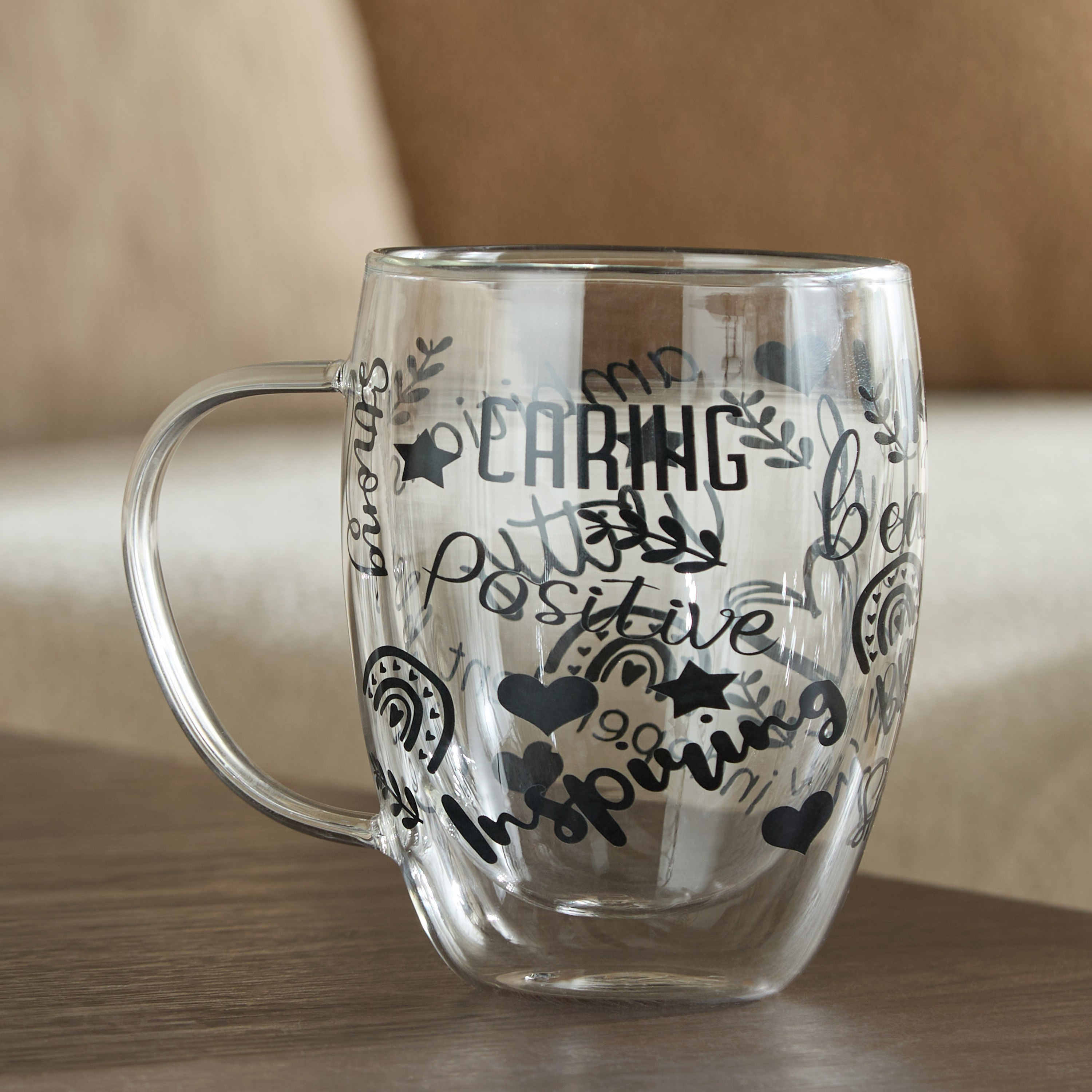 طقم مجات من زجاج البورسليكات قطعتين بجدار مزدوج وطبعات من زين - 350 مل-hbxdecorandfurnishings-tabletop-glassware-image-5