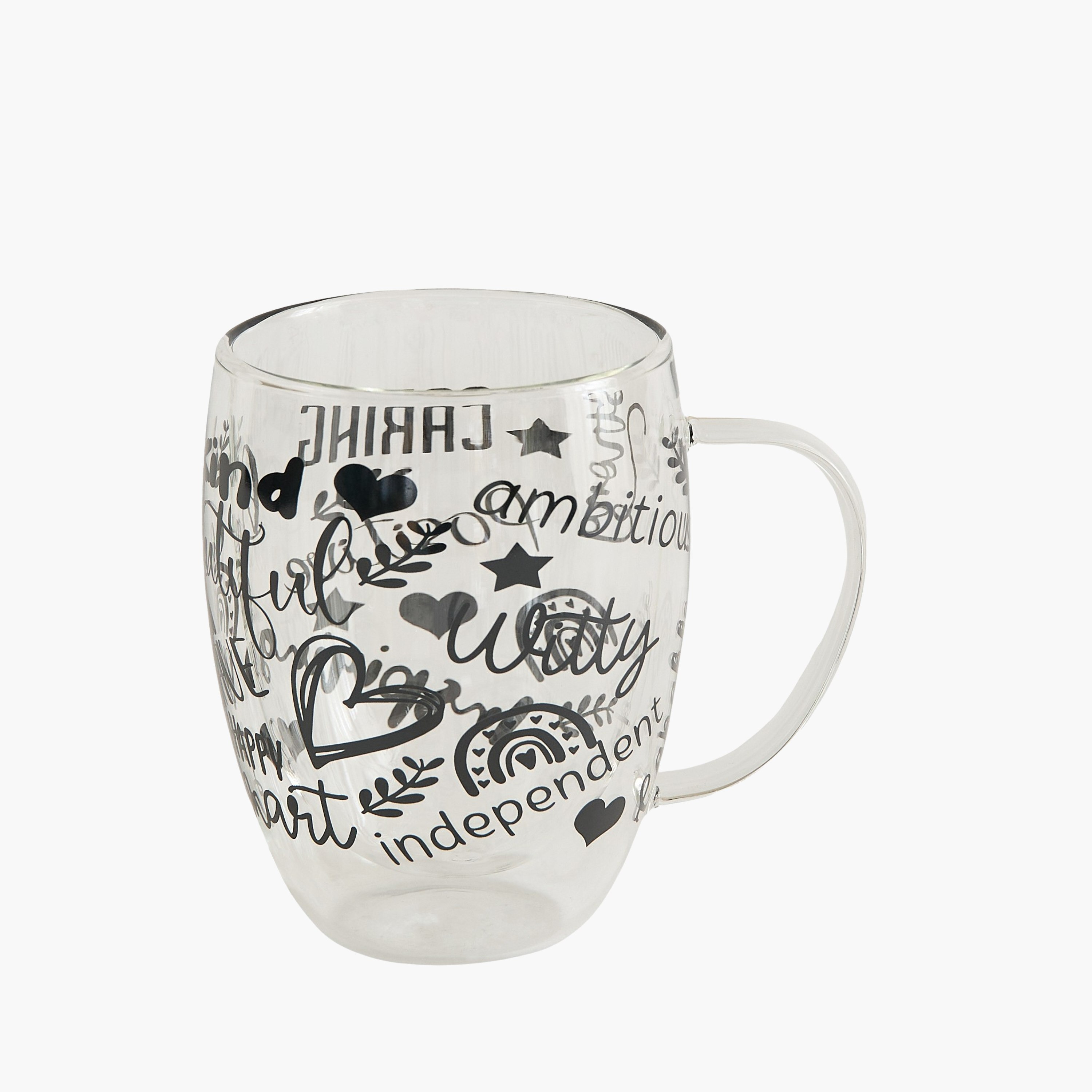 طقم مجات من زجاج البورسليكات قطعتين بجدار مزدوج وطبعات من زين - 350 مل-hbxdecorandfurnishings-tabletop-glassware-image-9