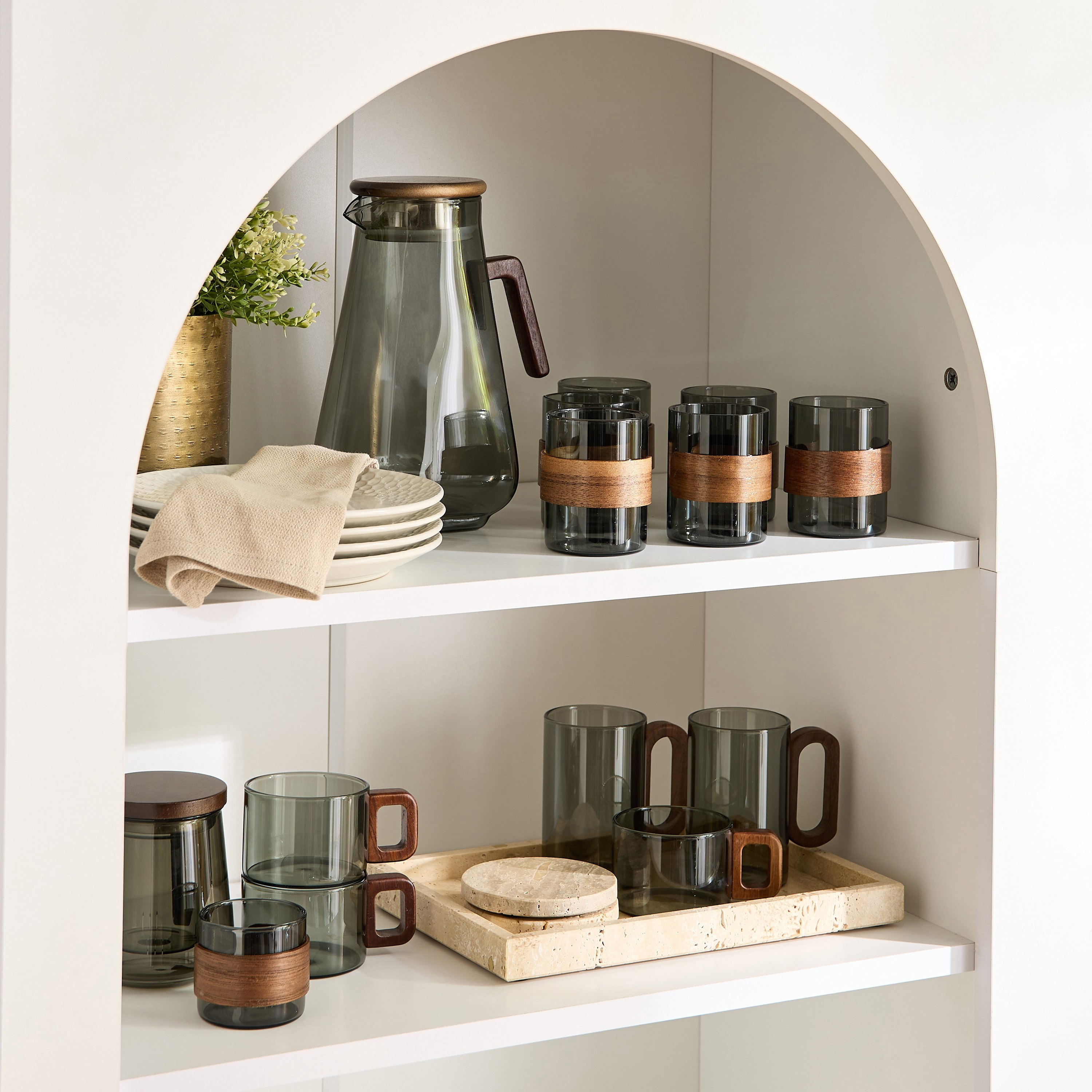 Zen 4-Piece Borosilicate Glass Mug Set - 200 ml-hbxdecorandfurnishings-tabletop-glassware-image-7