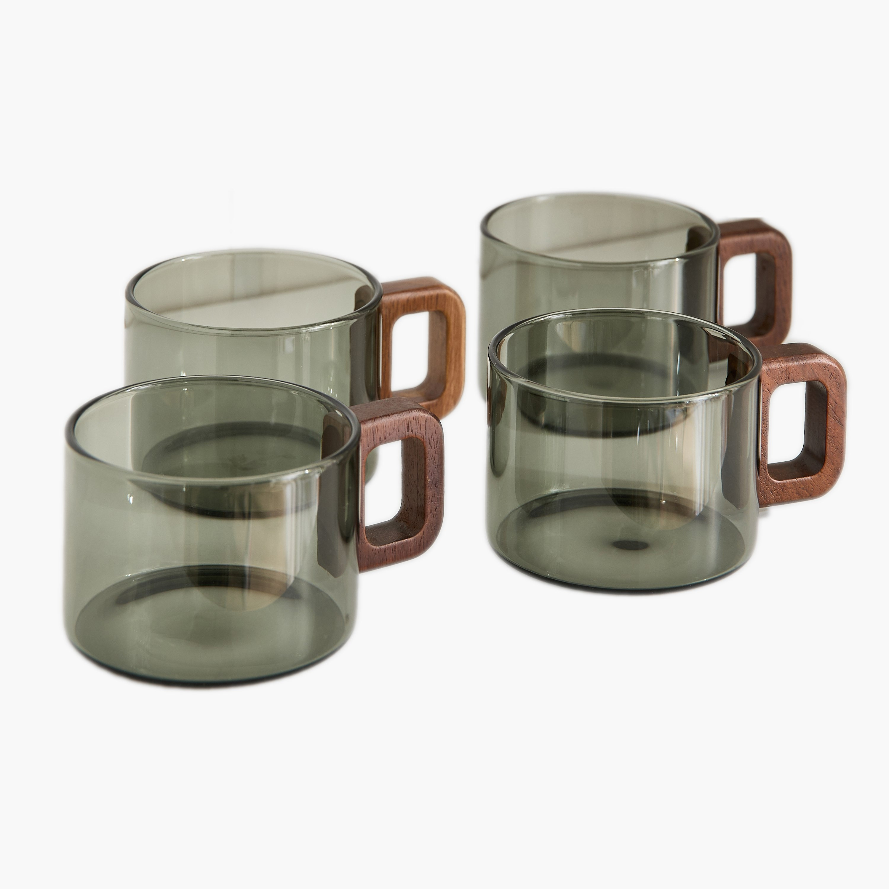 Zen 4-Piece Borosilicate Glass Mug Set - 200 ml-hbxdecorandfurnishings-tabletop-glassware-image-8