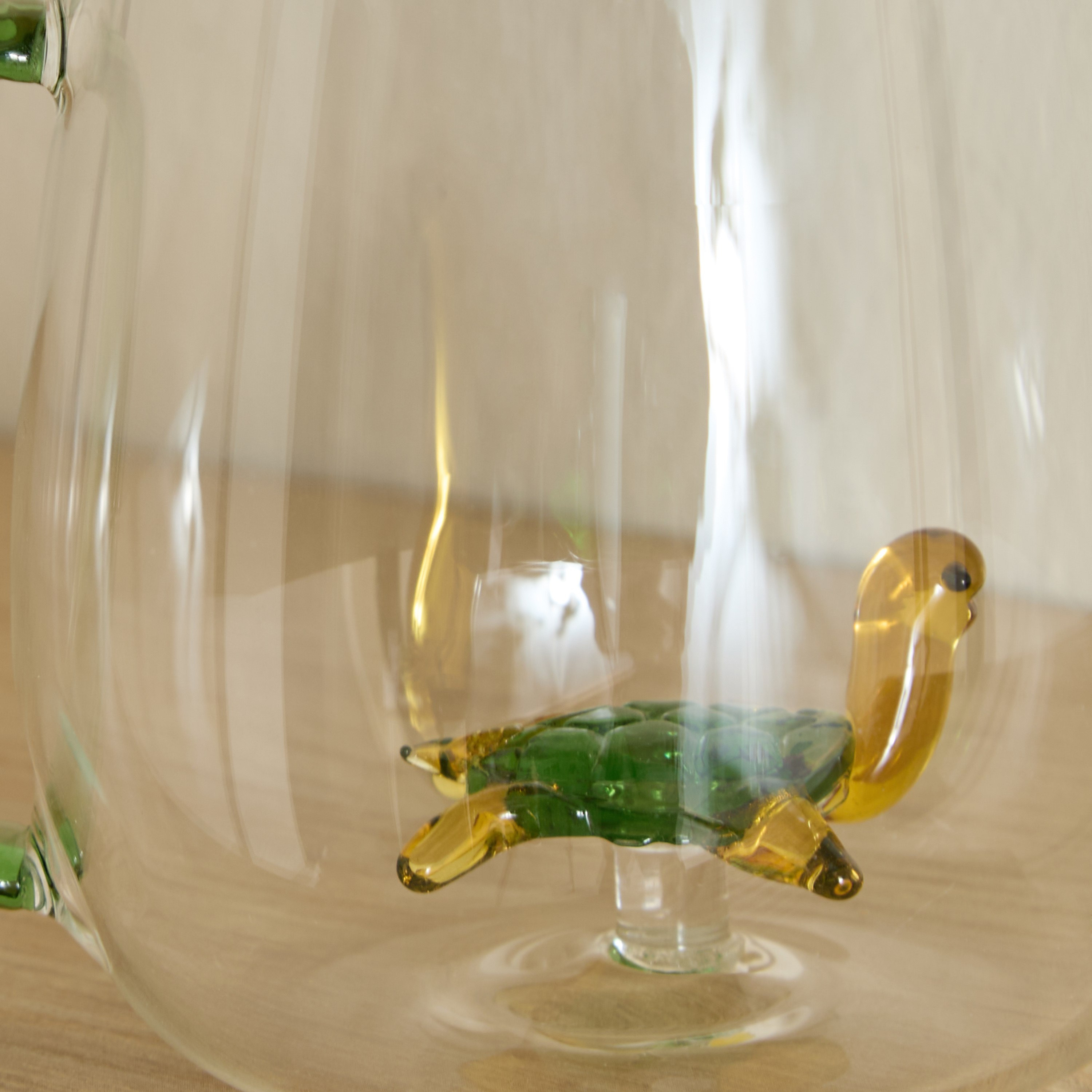 Zen Borosilicate Glass 3D Tortoise Design Coffee Cup with Handle - 300 ml-hbxdecorandfurnishings-tabletop-glassware-image-6