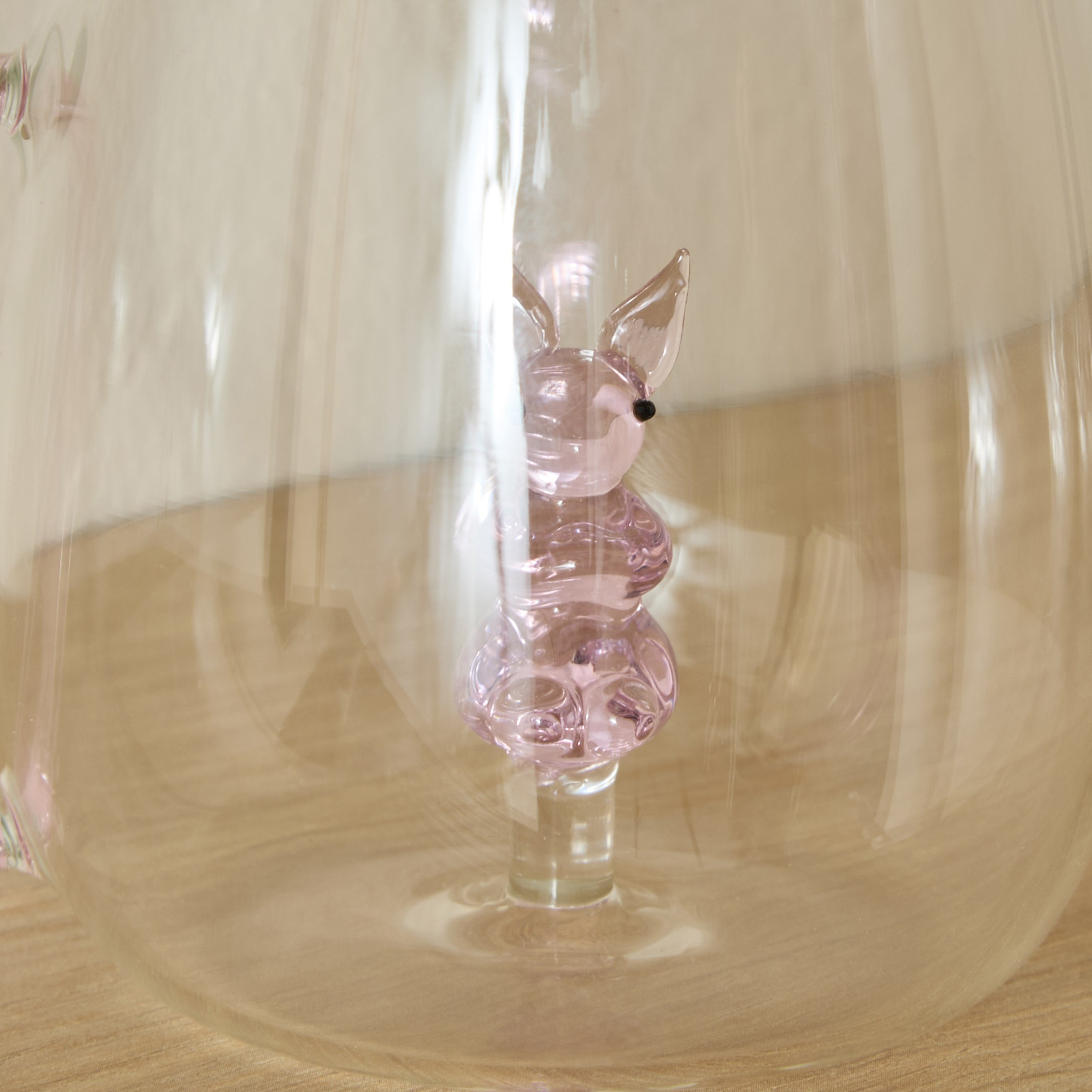 Zen Borosilicate Glass 3D Rabbit Design Coffee Cup with Handle - 300 ml-hbxdecorandfurnishings-tabletop-glassware-image-6