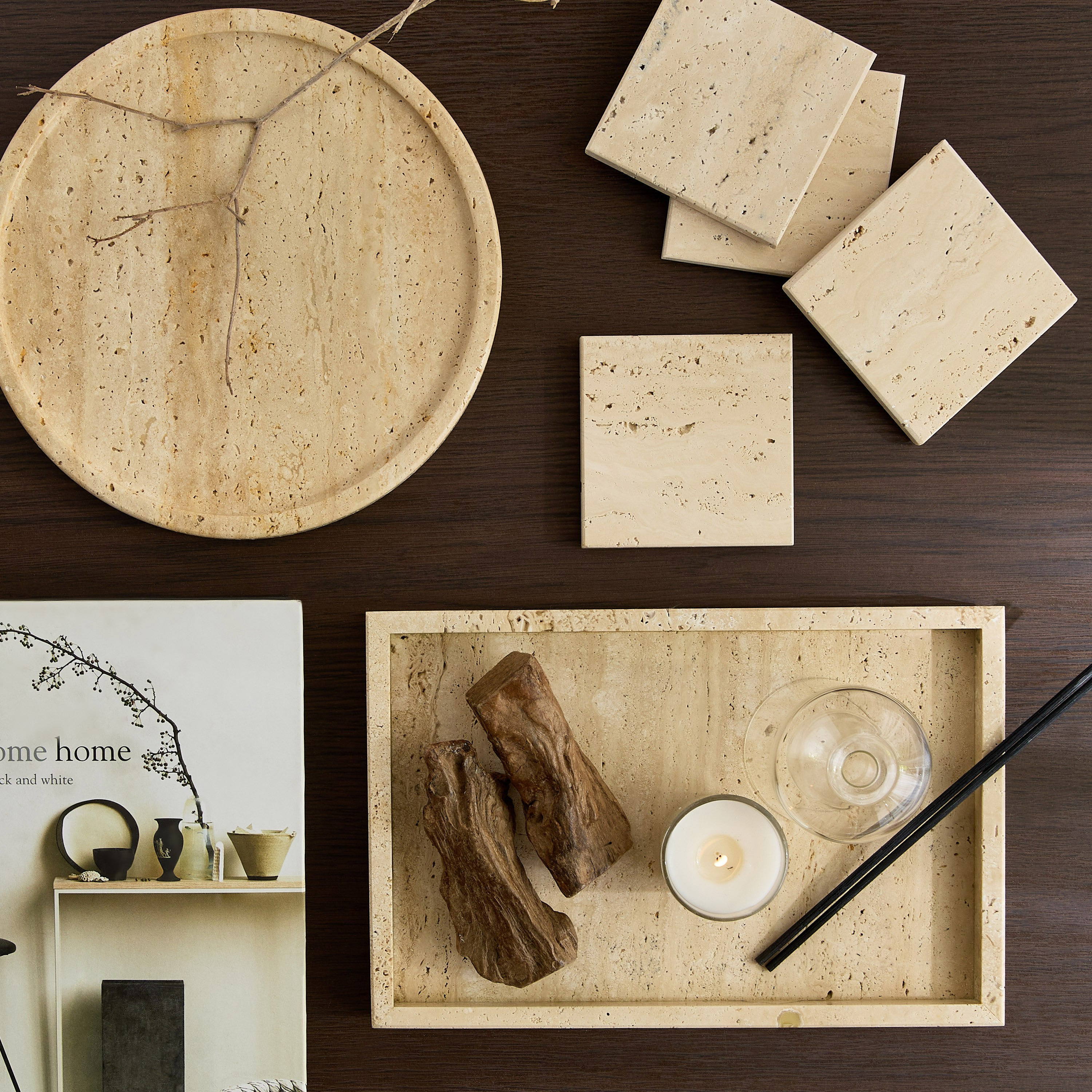 صينية رخام ترافرتين طبيعي من زين - 30x20 سم-hbxdecorandfurnishings-tabletop-trays-image-7