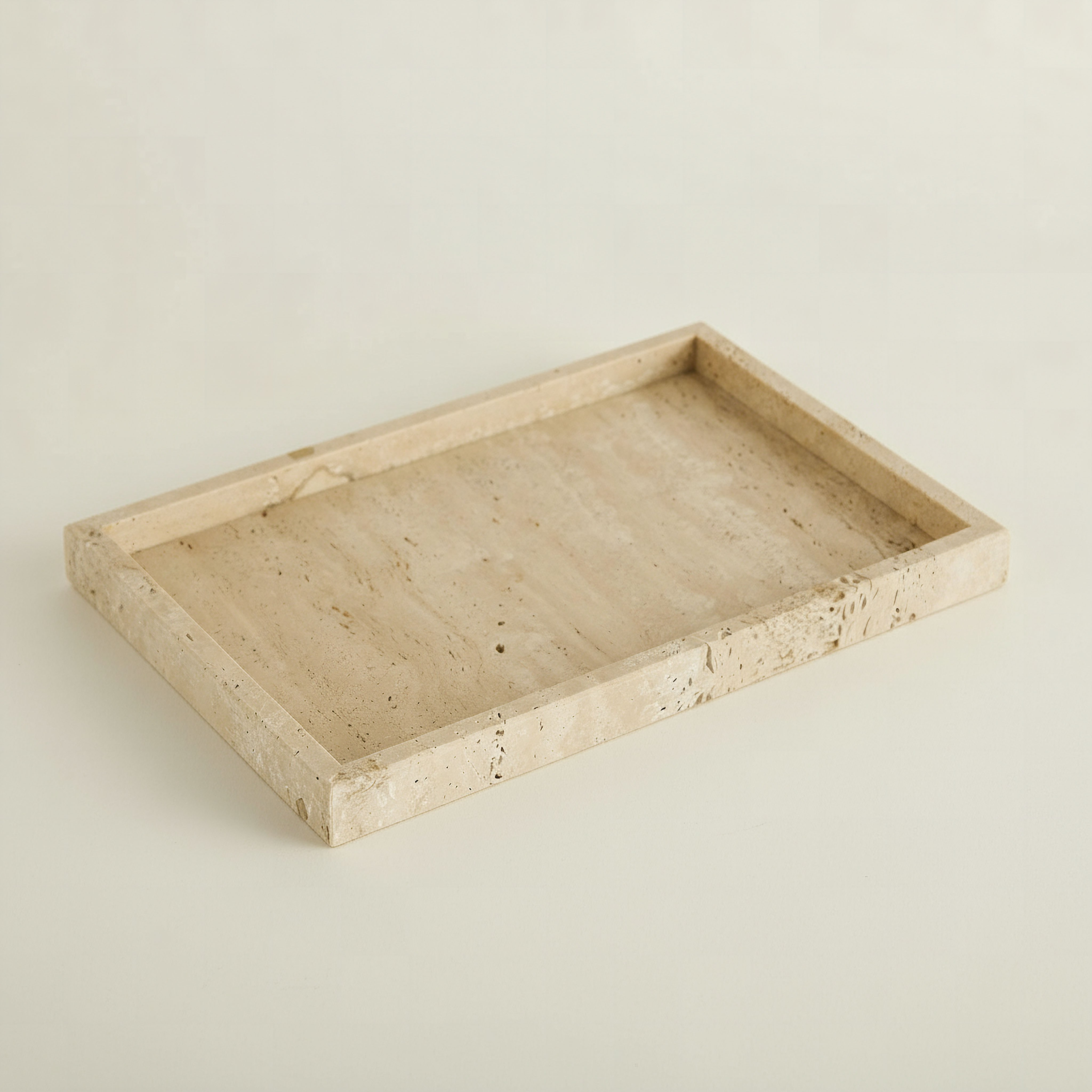 صينية رخام ترافرتين طبيعي من زين - 30x20 سم-hbxdecorandfurnishings-tabletop-trays-image-1