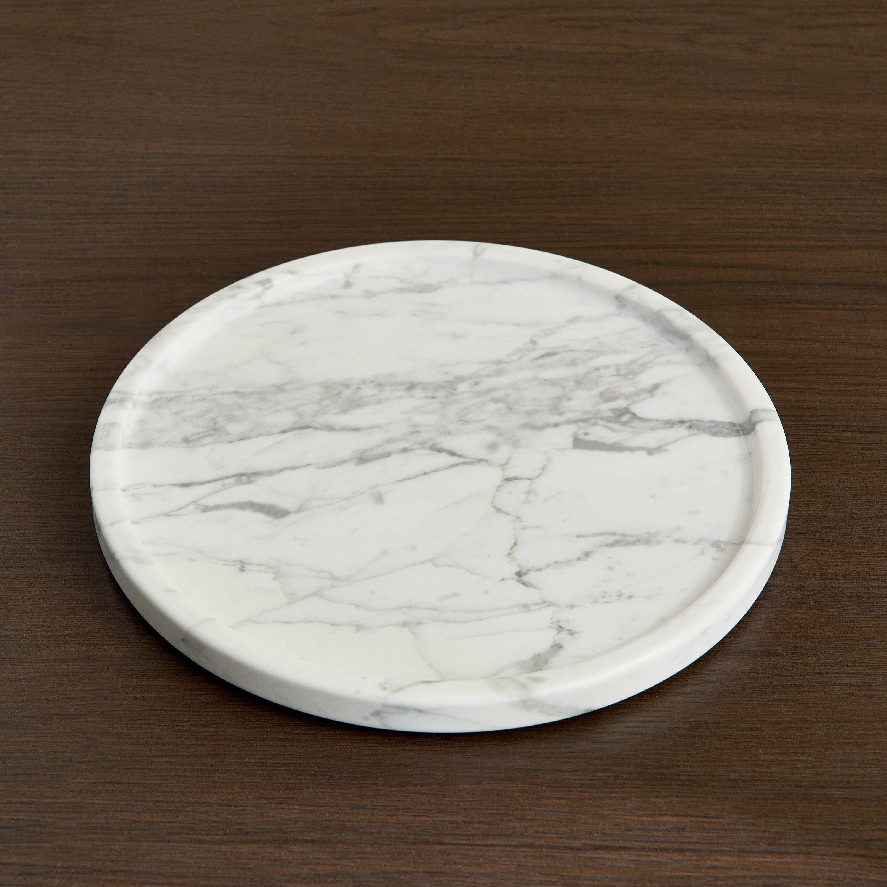 Zen Round Marble Tray - 25x18 cm-hbxdecorandfurnishings-tabletop-trays-image-5