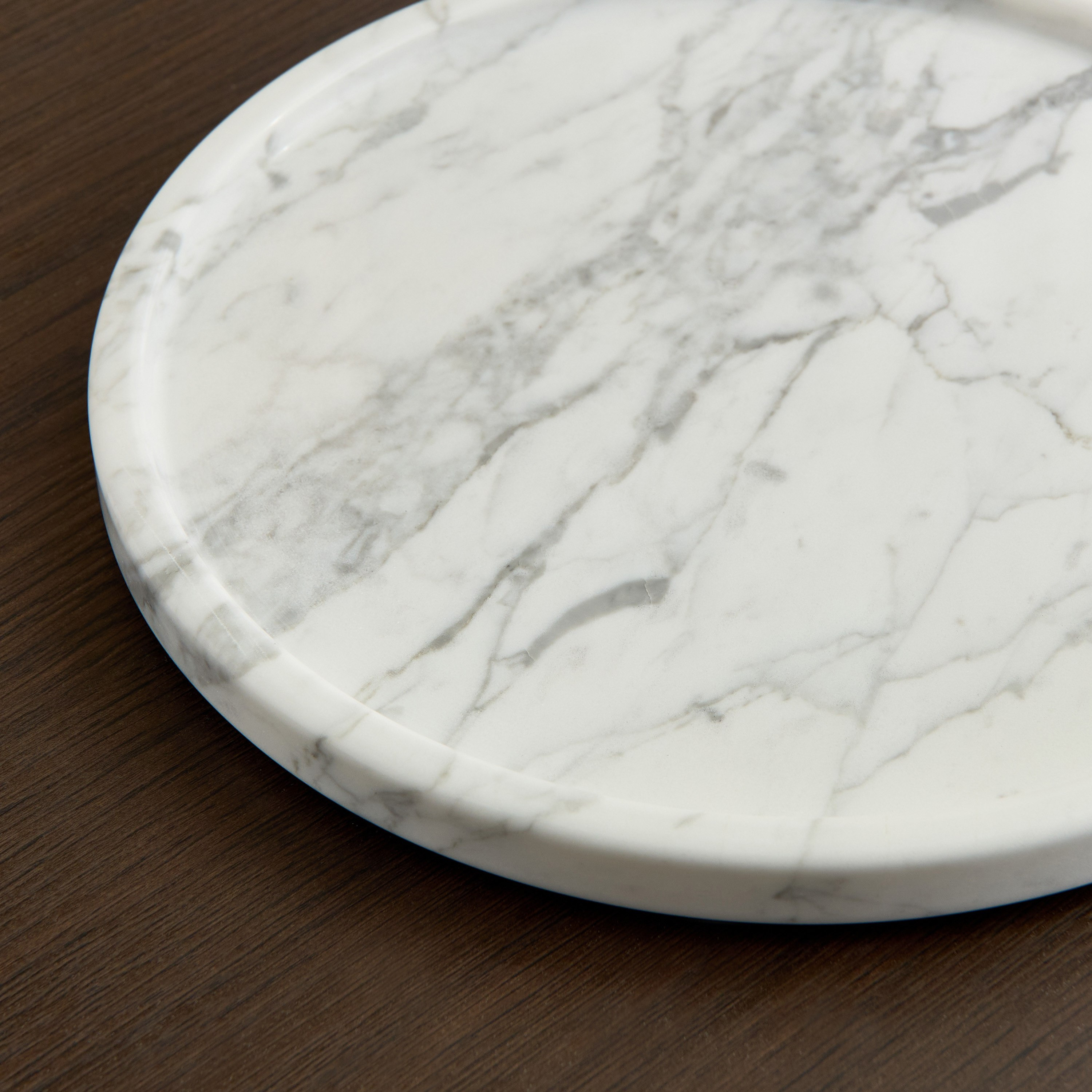 Zen Round Marble Tray - 25x18 cm-hbxdecorandfurnishings-tabletop-trays-image-6