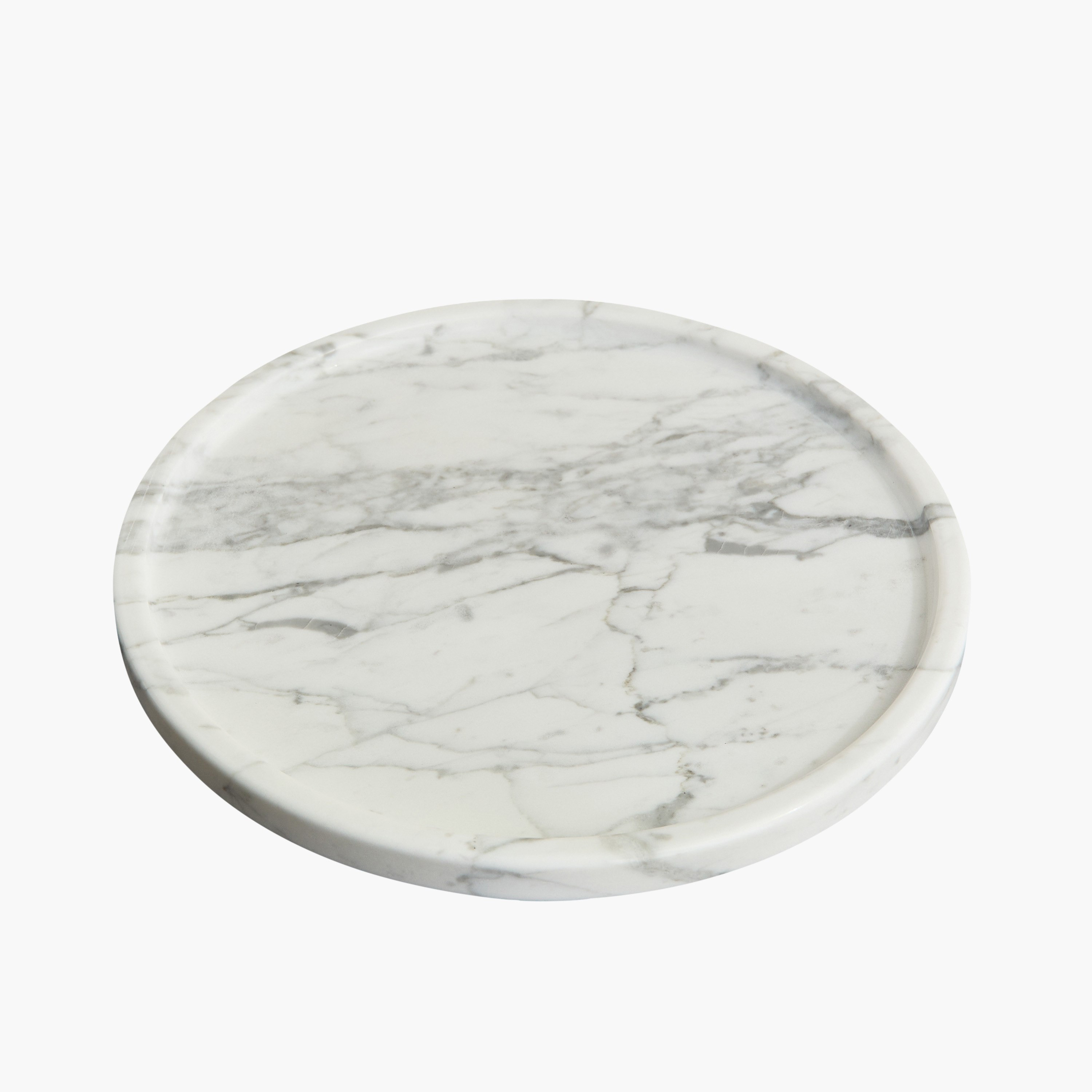 Zen Round Marble Tray - 25x18 cm-hbxdecorandfurnishings-tabletop-trays-image-8