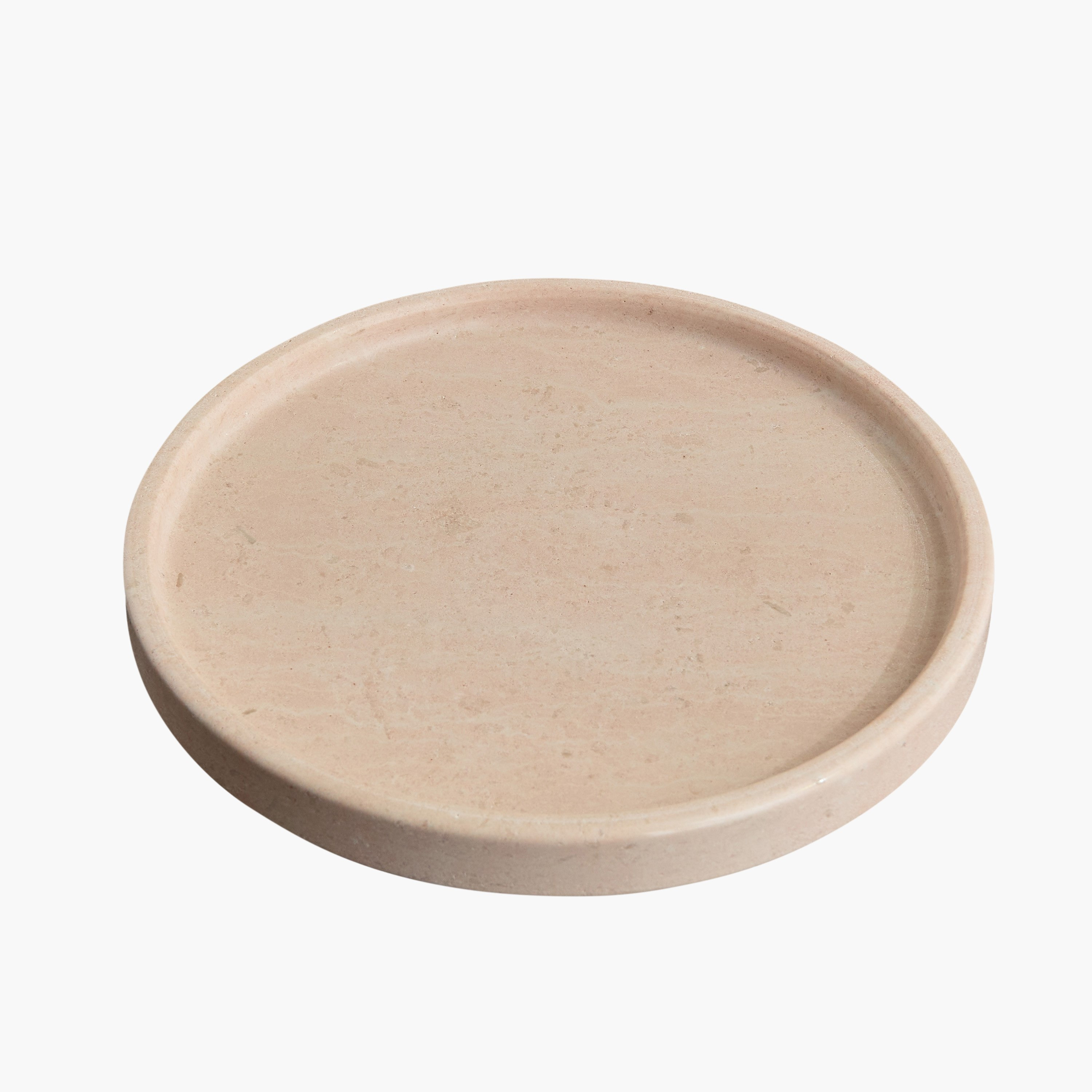 صينية رخام مستديرة من الترافرتين الطبيعي من زين - 25x25 سم-hbxdecorandfurnishings-tabletop-trays-image-8