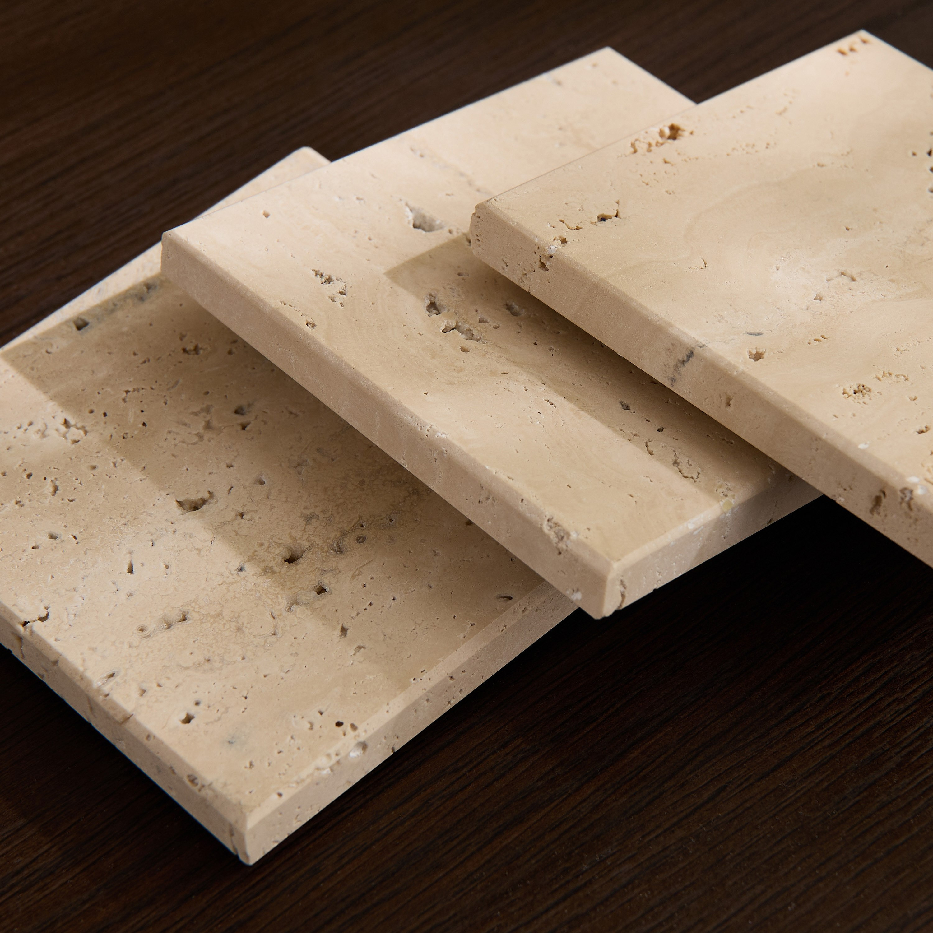 Zen 4-Piece Travertine Stone Square Marble Coaster Set - 10x10 cm-hbxdecorandfurnishings-tabletop-serveware-image-6
