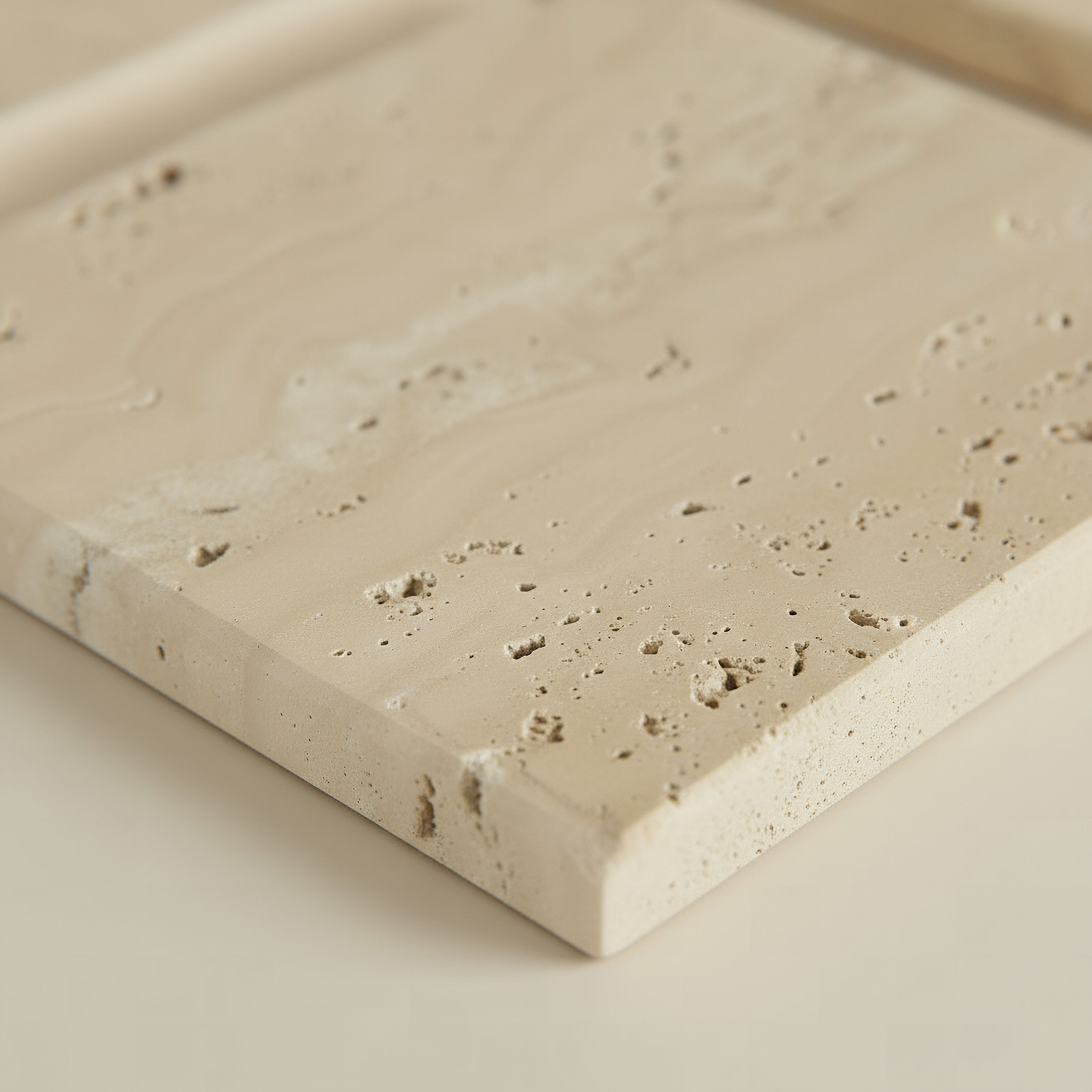 Zen 4-Piece Travertine Stone Square Marble Coaster Set - 10x10 cm-hbxdecorandfurnishings-tabletop-serveware-image-2