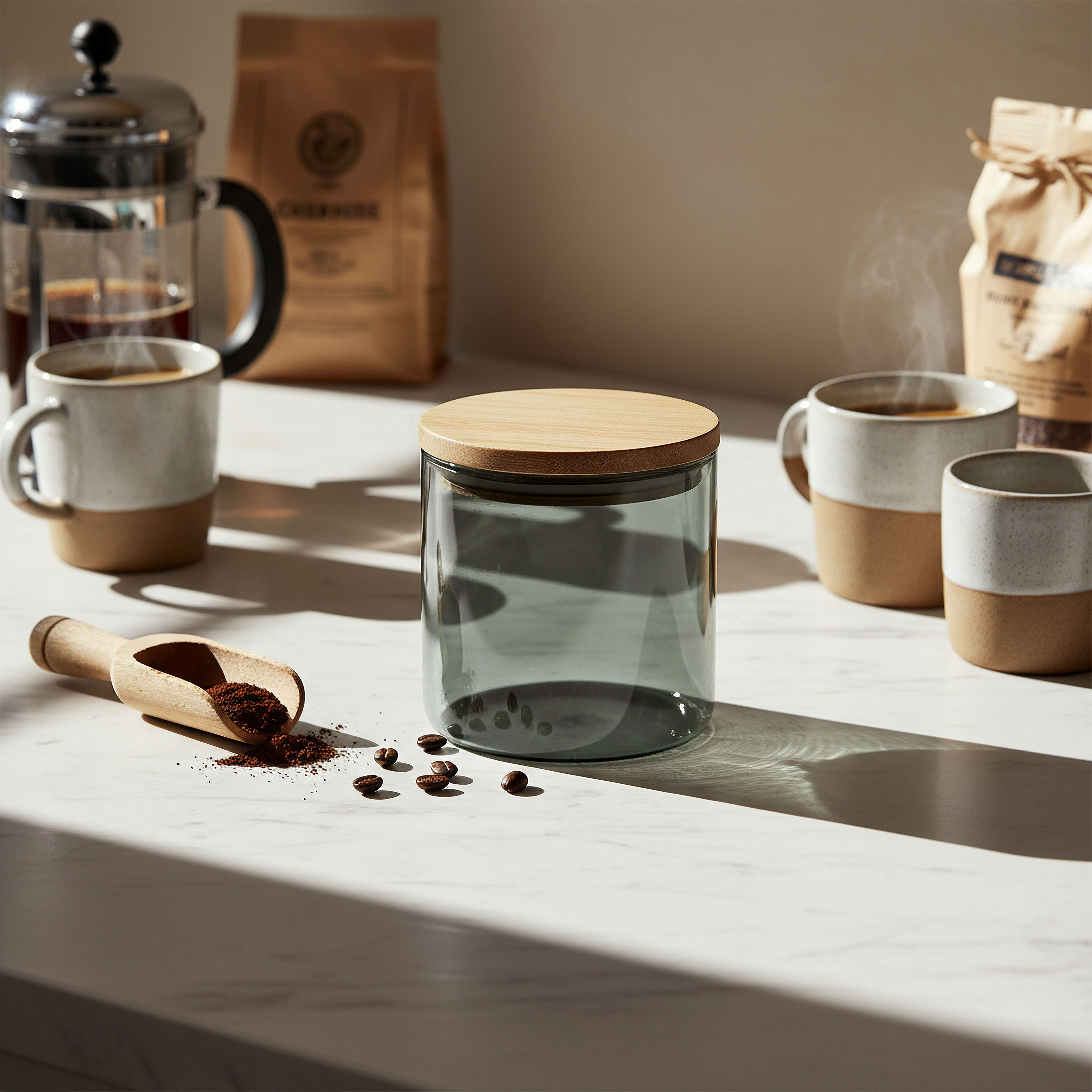 Zen Borosilicate Glass Round Food Storage Jar - 10x10 cm-hbxhomeware-hbxkitchen-image-3