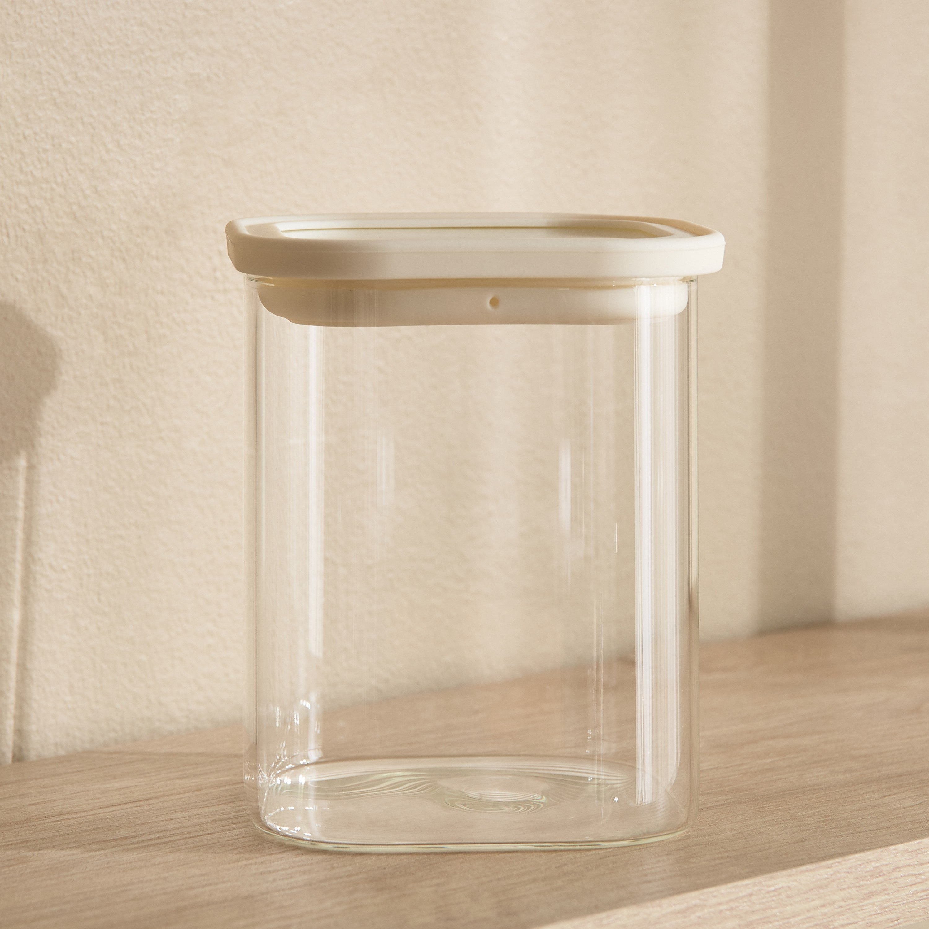 Zen Borosilicate Glass Square Food Storage Jar with Silicon Lid - 900 ml-hbxhomeware-hbxkitchen-image-5
