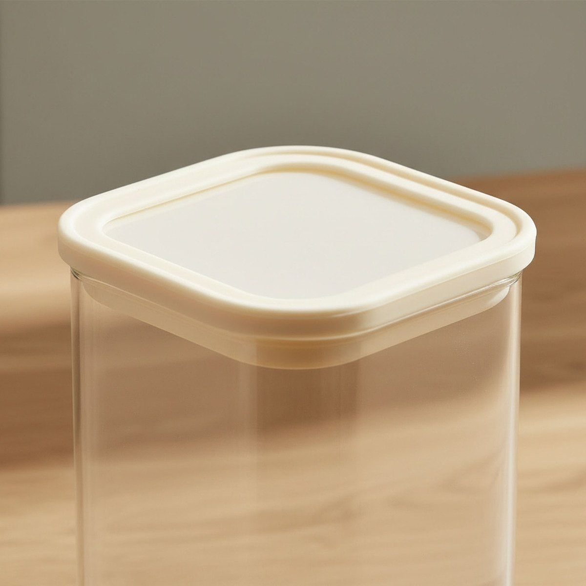 Zen Borosilicate Glass Square Glass Food Storage Jar with Silicon Lid - 1.5 L-hbxhomeware-hbxkitchen-image-3