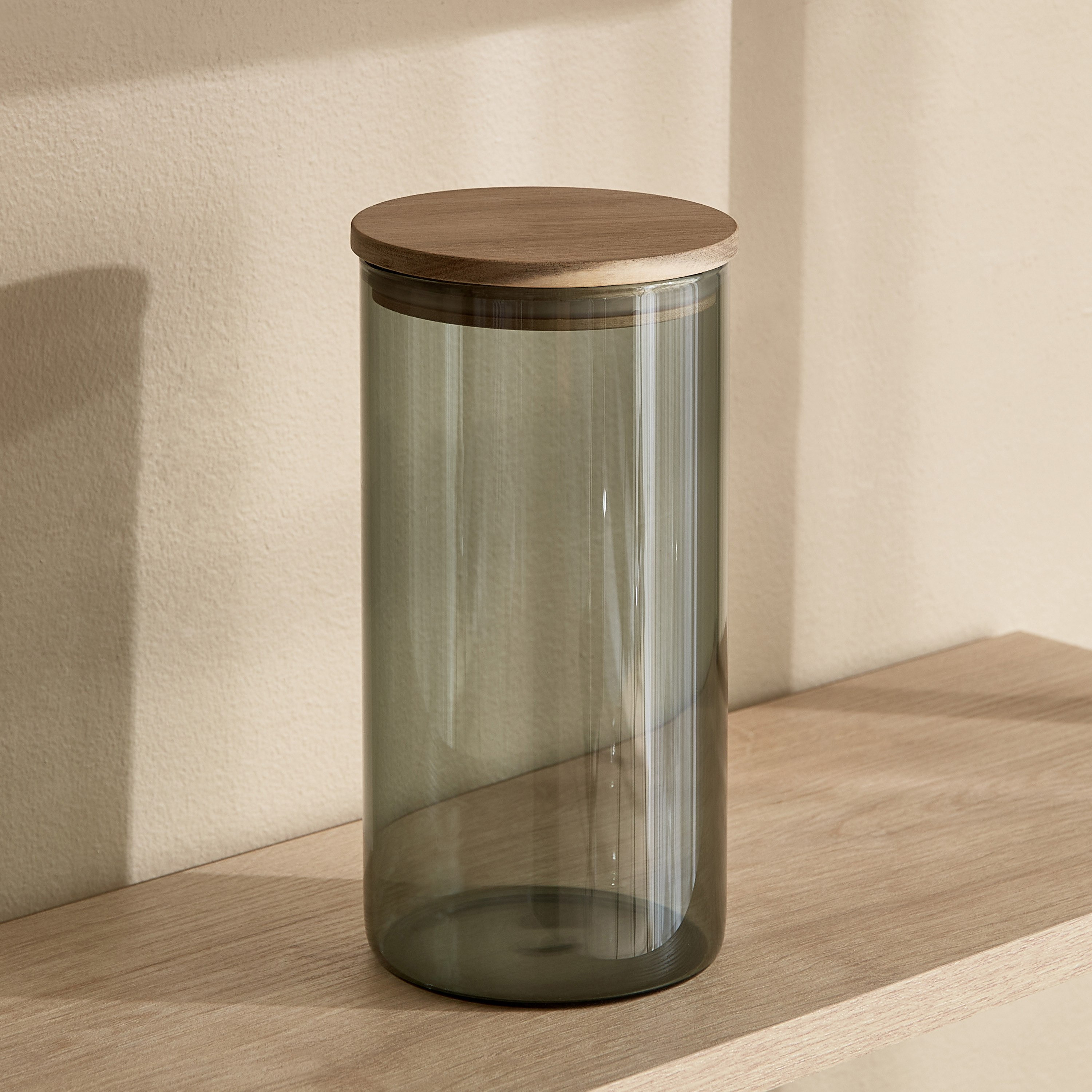 Zen Large Borosilicate Glass Storage Jar with Vacuum Lid - 10x17 cm-hbxhomeware-hbxkitchen-image-4