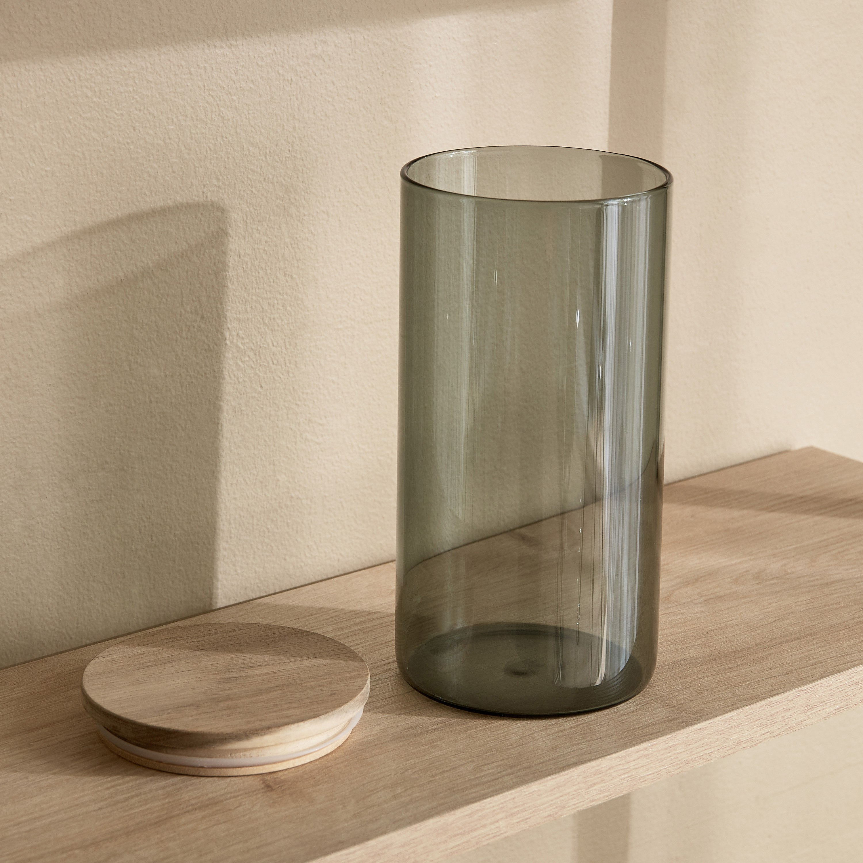 Zen Large Borosilicate Glass Storage Jar with Vacuum Lid - 10x17 cm-hbxhomeware-hbxkitchen-image-6