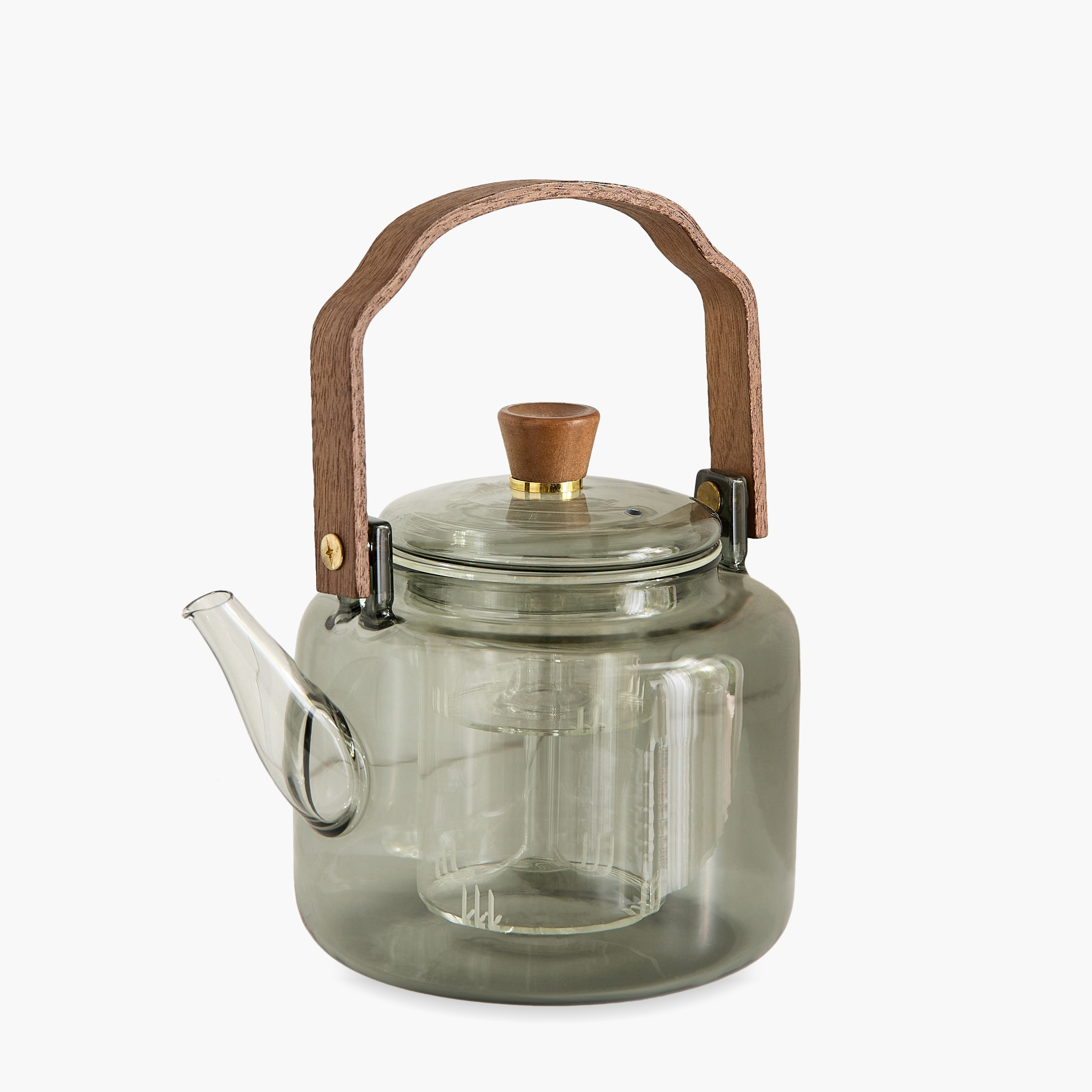 Zen Borosilicate Glass Teapot with Steamer Strainer and Wooden Handle - 1 L-hbxhomeware-diningandtabletop-coffeeandteasets-image-10