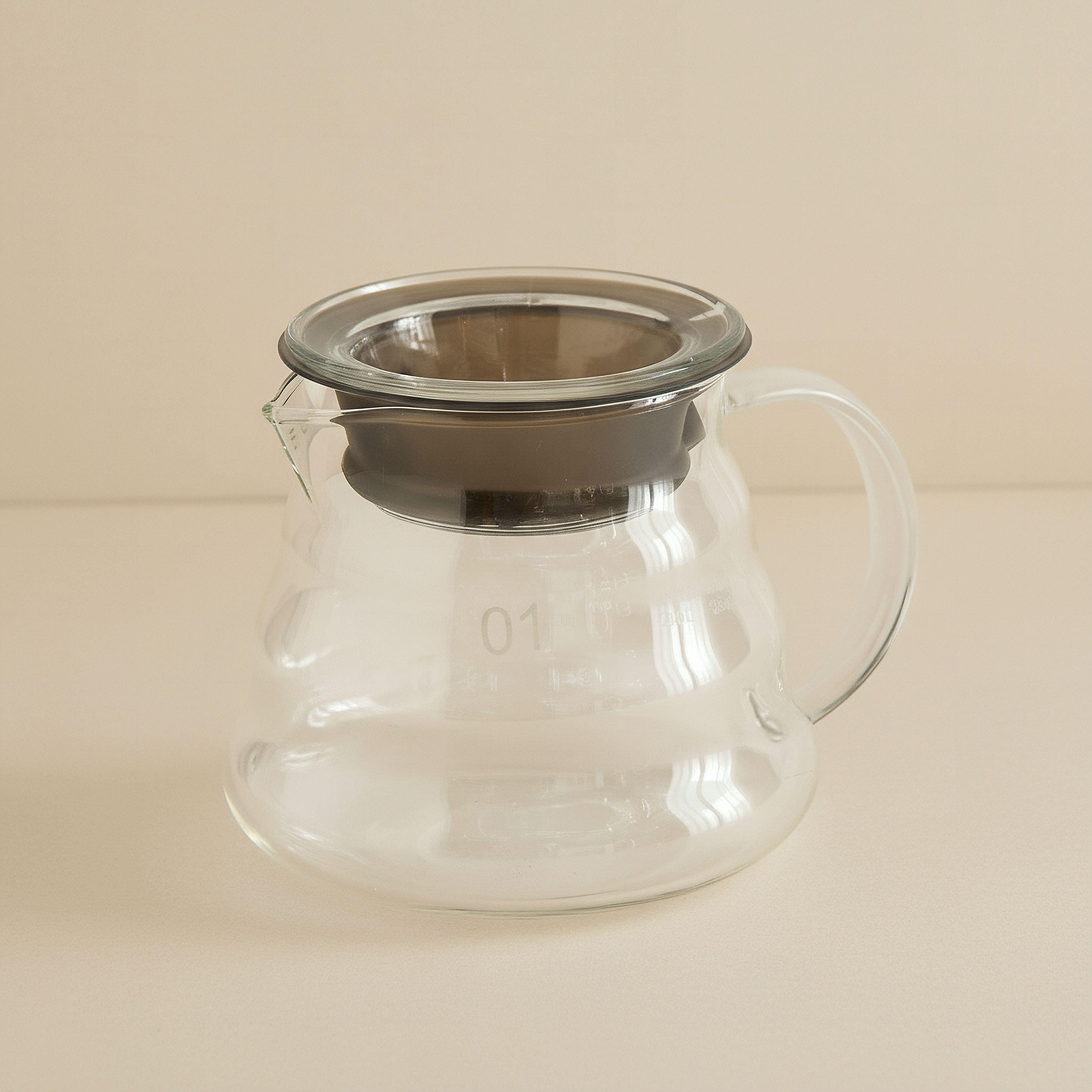 إبريق قهوة بزجاج بوروسيليكات مقاوم للحرارة  من زين - ‎300 مل‎-hbxhomeware-diningandtabletop-coffeeandteasets-image-1