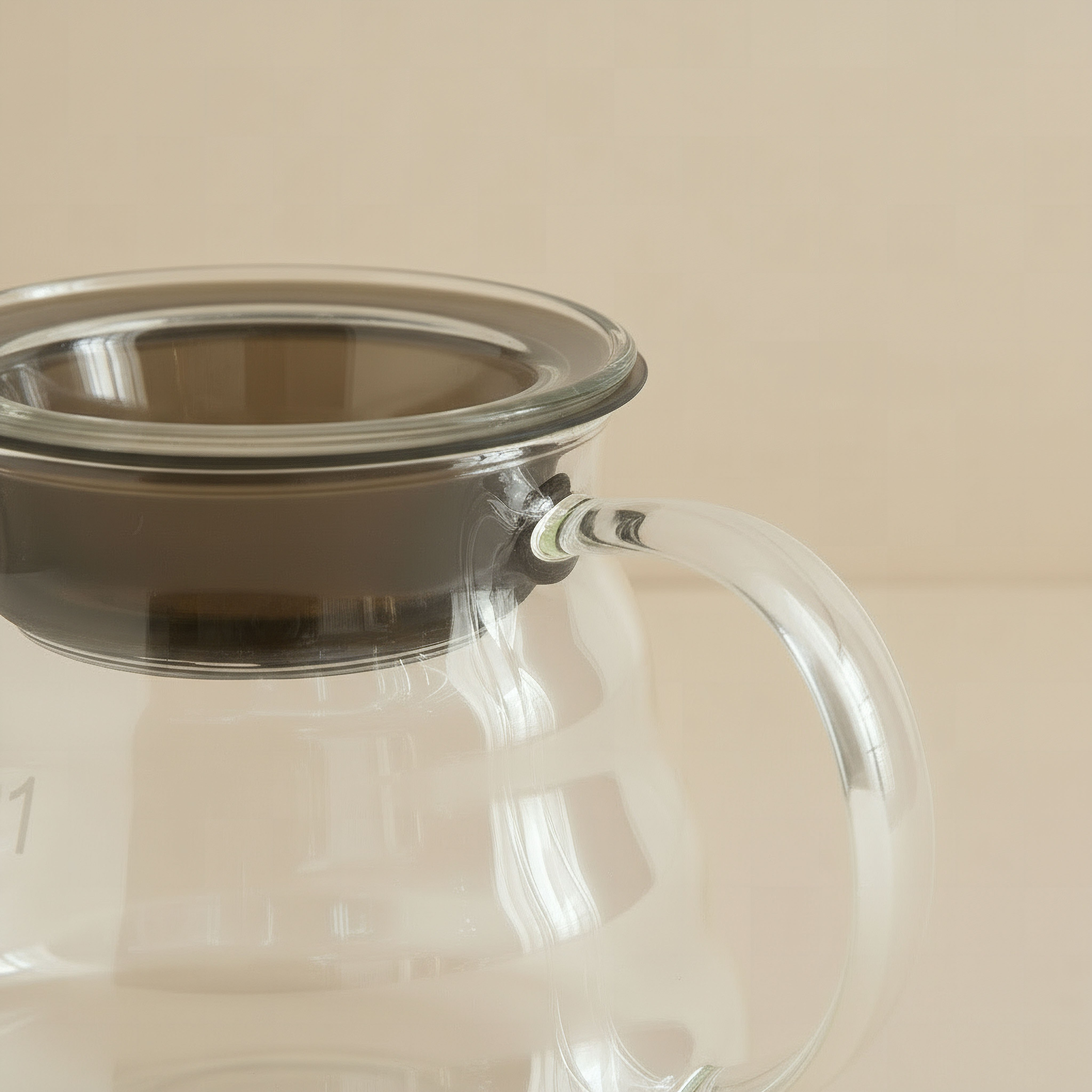 إبريق قهوة بزجاج بوروسيليكات مقاوم للحرارة  من زين - ‎300 مل‎-hbxhomeware-diningandtabletop-coffeeandteasets-image-2