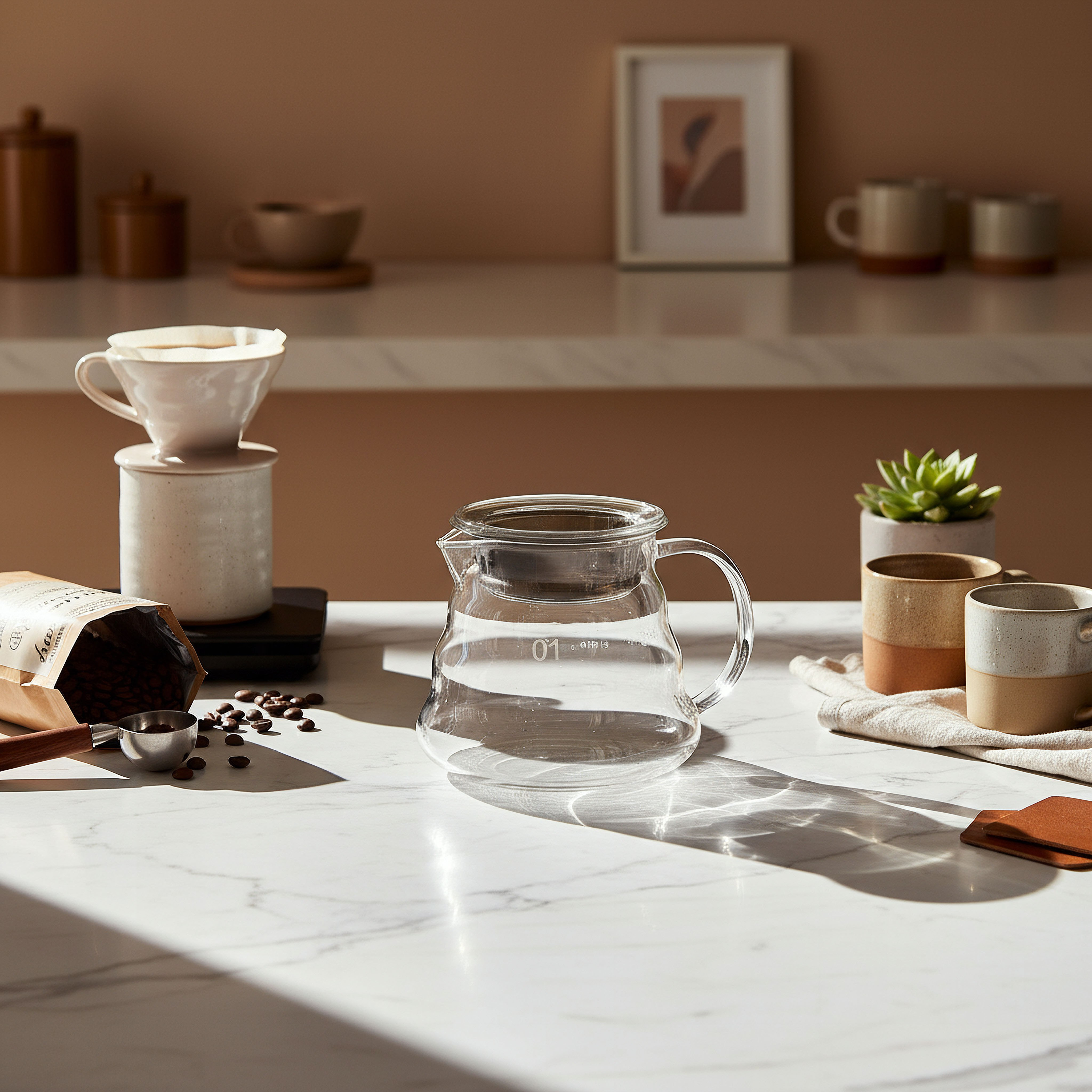 إبريق قهوة بزجاج بوروسيليكات مقاوم للحرارة  من زين - ‎300 مل‎-hbxhomeware-diningandtabletop-coffeeandteasets-image-3
