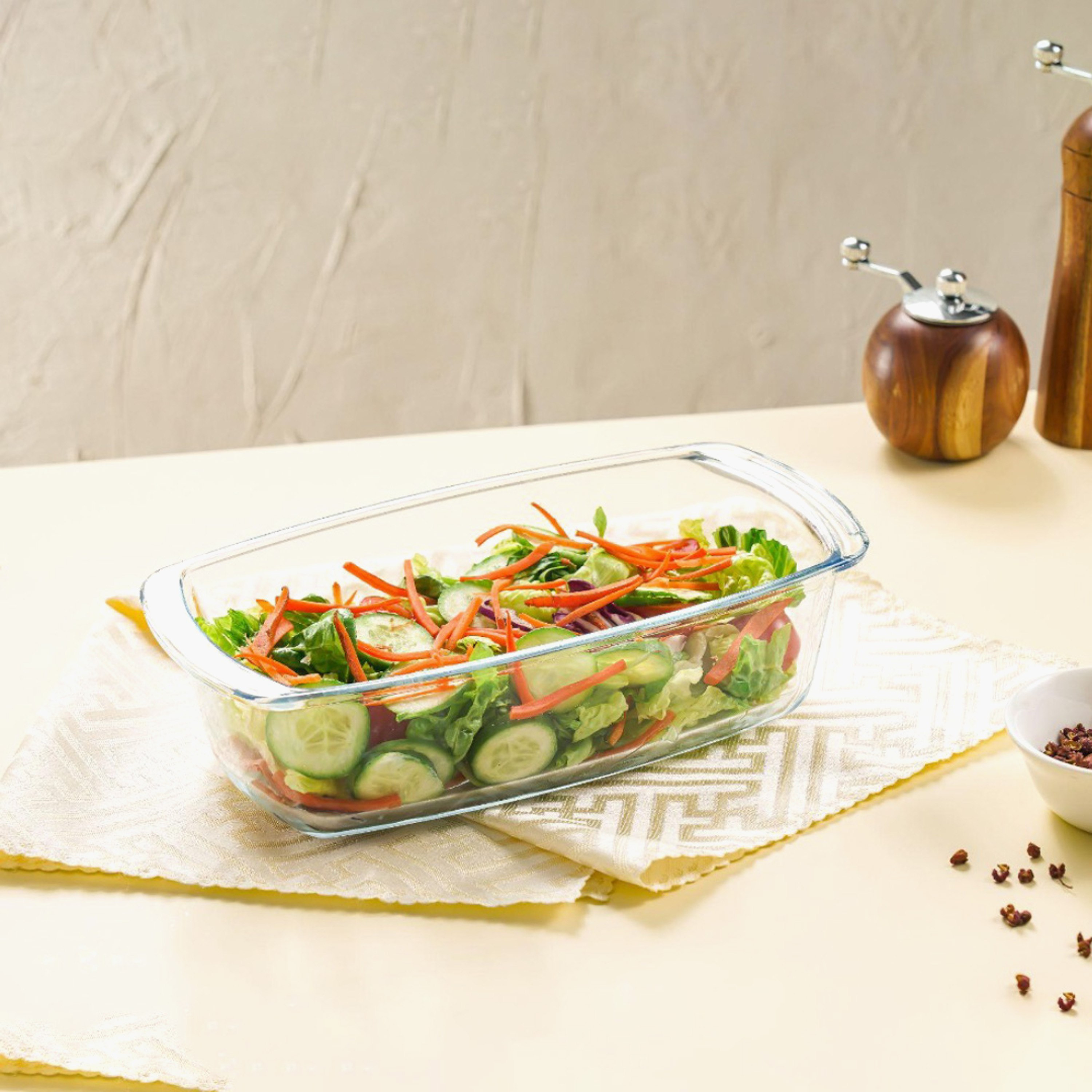 وعاء تقديم آمن للاستخدام في الفرن والميكروويف من صفا - 1.8 لتر-hbxkitchen-bakeware-image-1